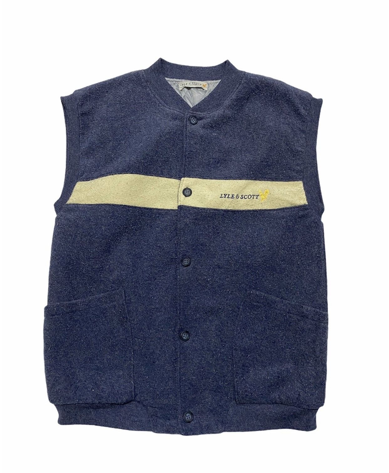 Japanese Brand × Lyle & Scott × Vintage Vintage Lyle & Scott Fleece Vest Jacket Size US M / EU 48-50 / 2 - 1 Thumbnail