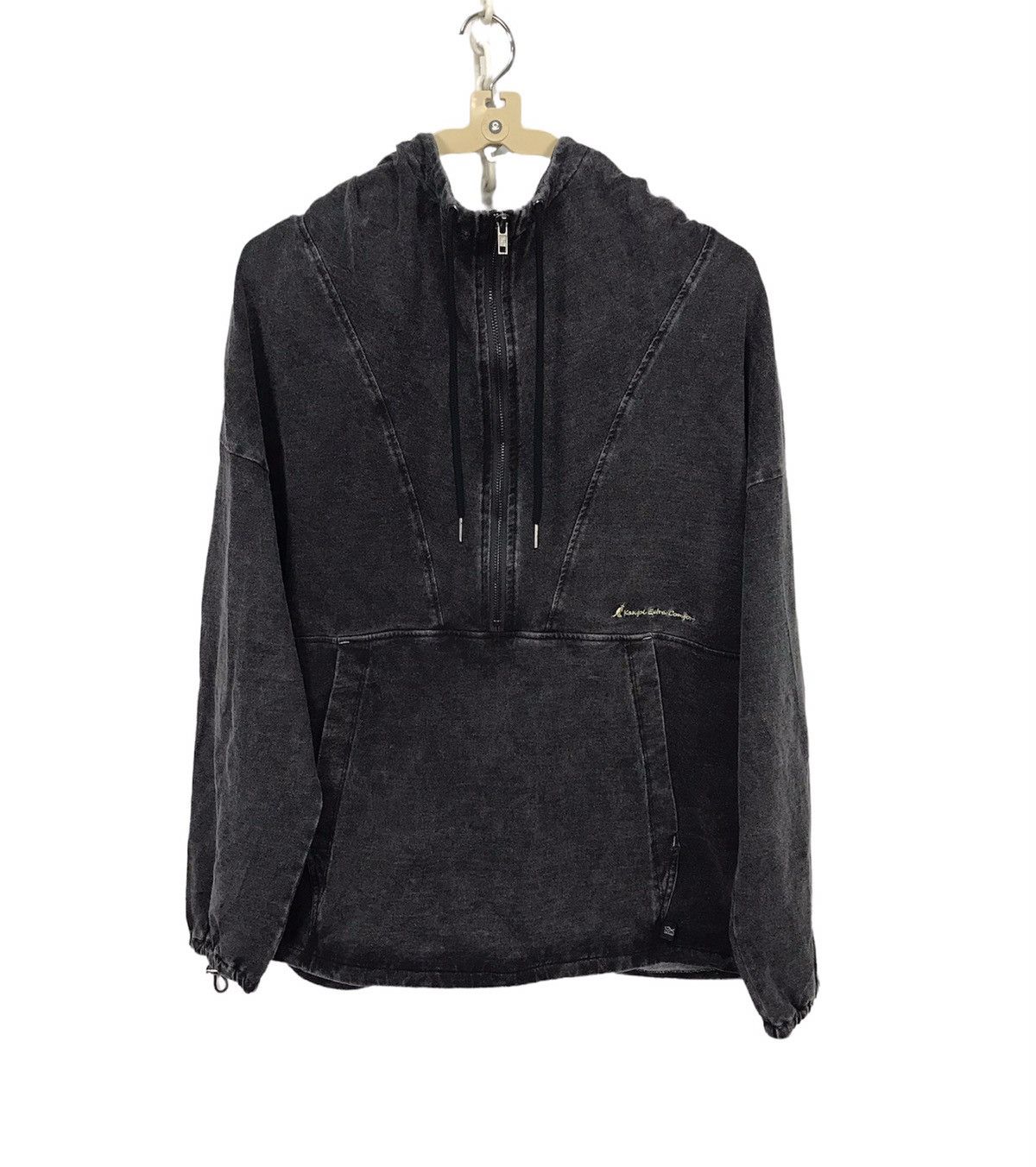 Kangol Kangol half zipper hoodie distressed Size US M / EU 48-50 / 2 - 1 Thumbnail