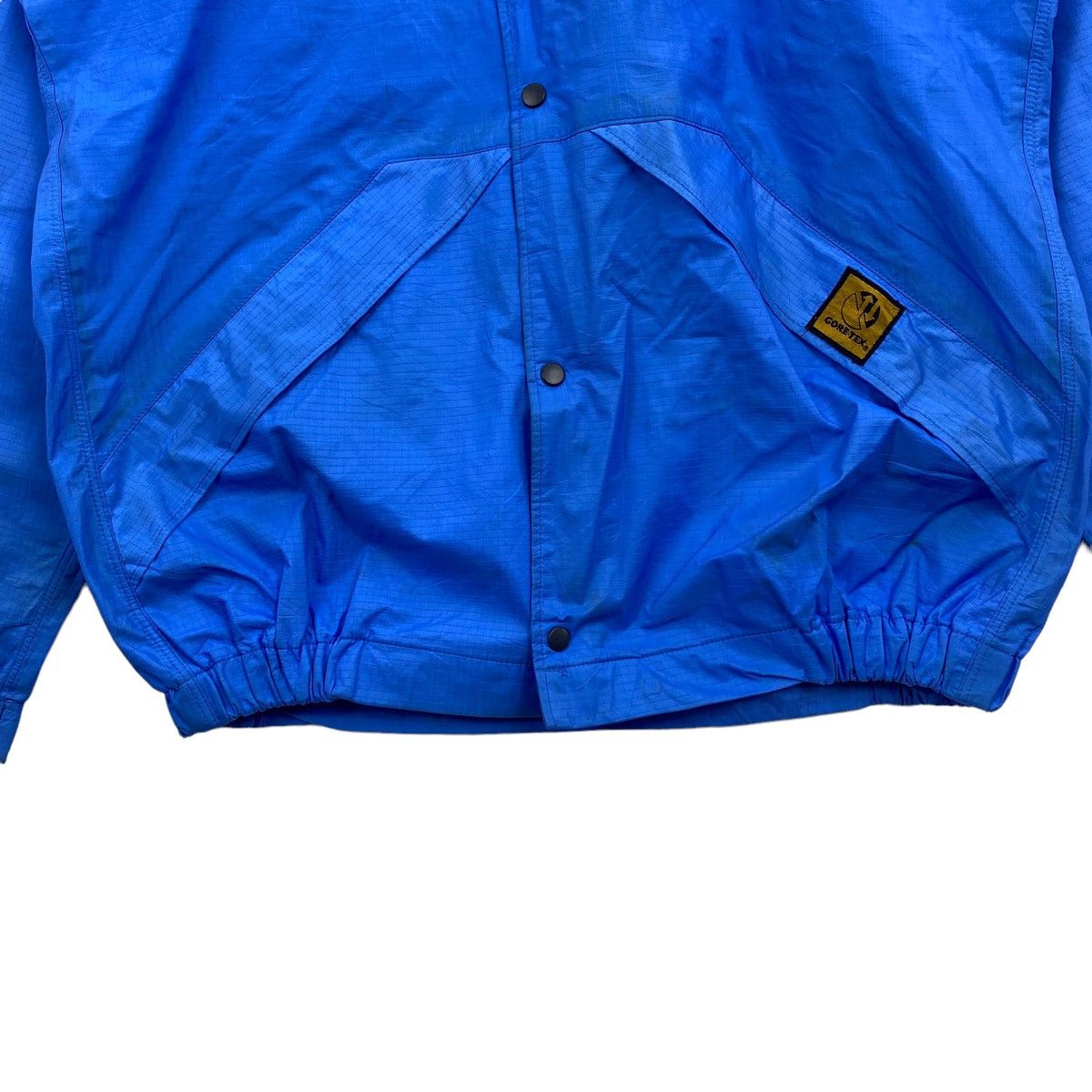 Vintage Vintage GORE-TEX Button Up Blue Rain Wear Jacket Size US XL / EU 56 / 4 - 3 Thumbnail