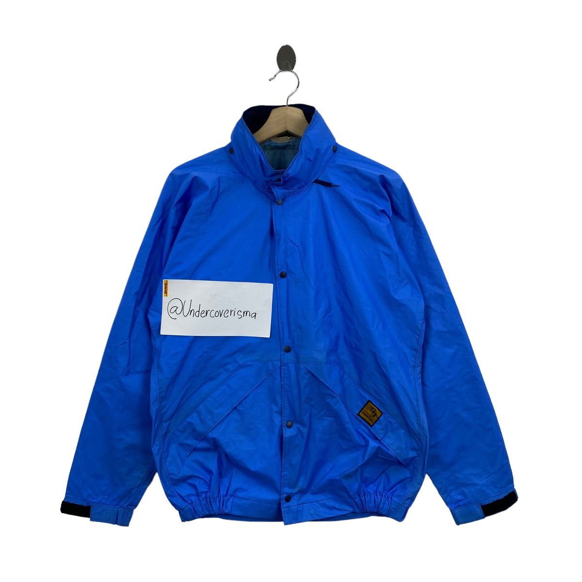 Vintage Vintage GORE-TEX Button Up Blue Rain Wear Jacket Size US XL / EU 56 / 4 - 1 Thumbnail