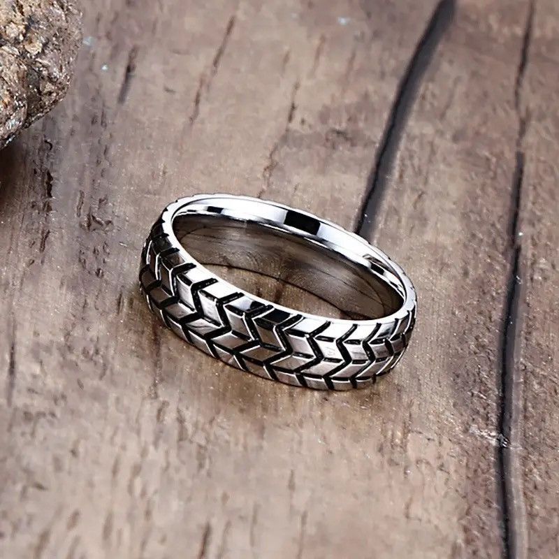 Japanese Brand × Jewelry × Vintage 6MM Tire Claasic Rings Size ONE SIZE - 1 Thumbnail