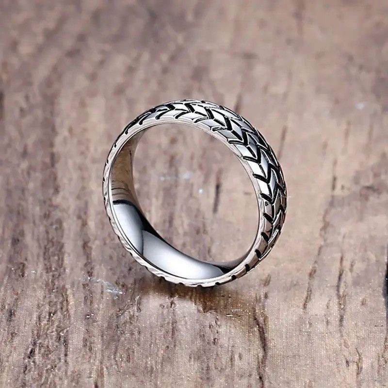 Japanese Brand × Jewelry × Vintage 6MM Tire Claasic Rings Size ONE SIZE - 2 Thumbnail