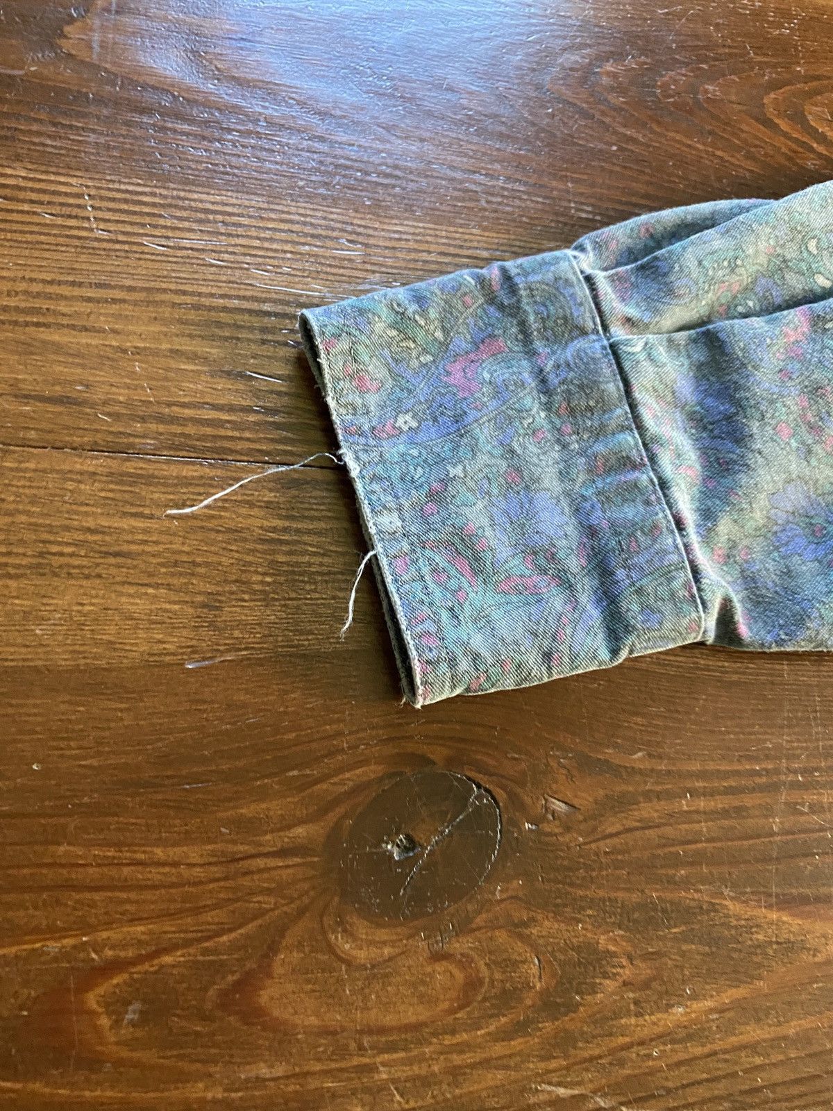 Larry Mahan Vintage 80’s Larry Mahan Faded Paisley Denim Button Up Size US S / EU 44-46 / 1 - 13 Thumbnail