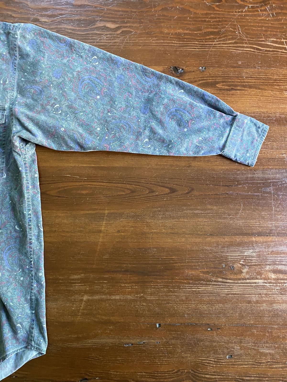 Larry Mahan Vintage 80’s Larry Mahan Faded Paisley Denim Button Up Size US S / EU 44-46 / 1 - 10 Thumbnail