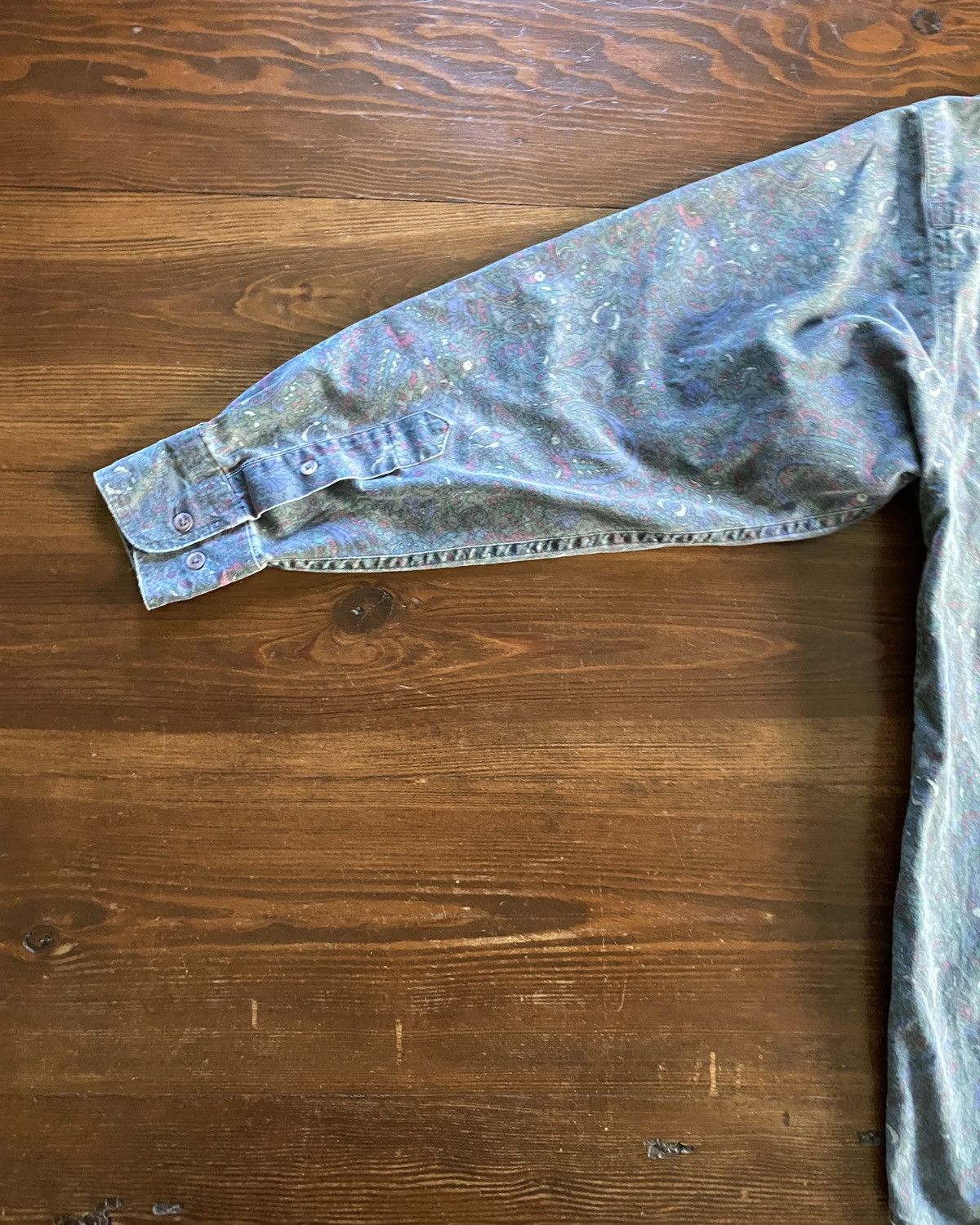 Larry Mahan Vintage 80’s Larry Mahan Faded Paisley Denim Button Up Size US S / EU 44-46 / 1 - 15 Thumbnail