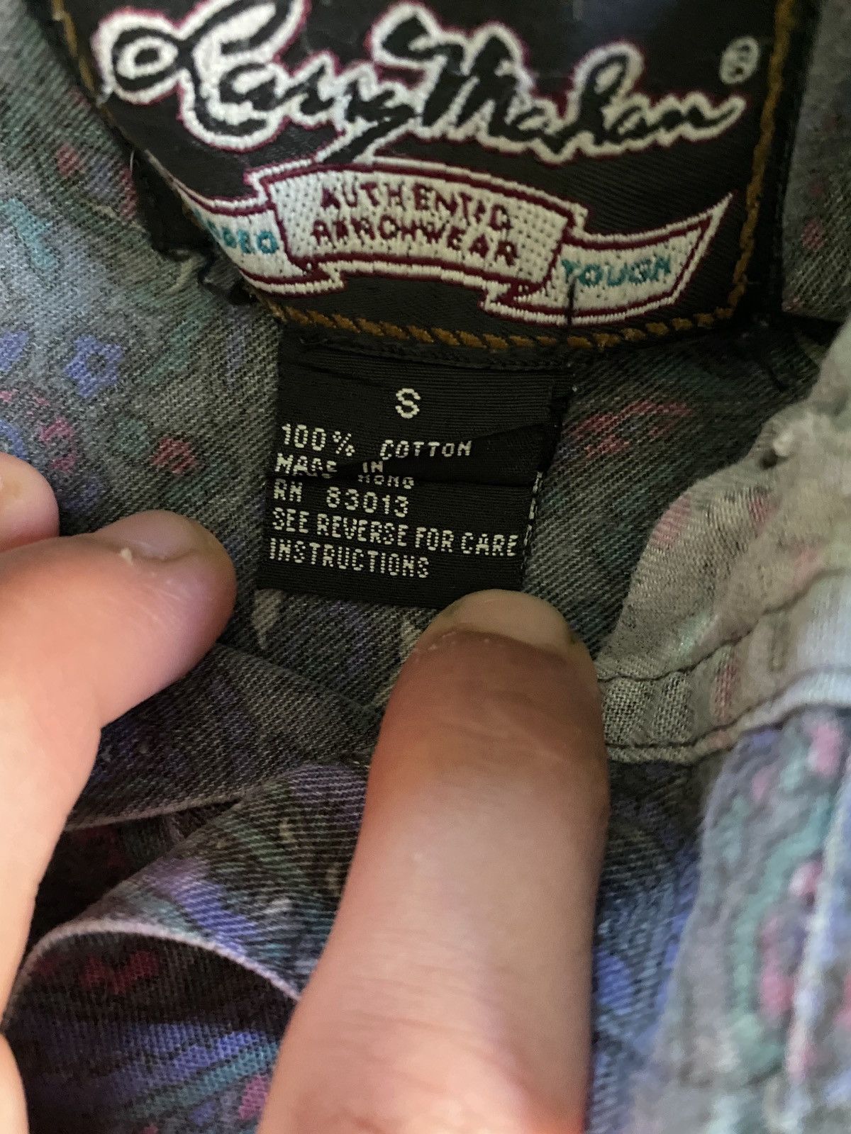 Larry Mahan Vintage 80’s Larry Mahan Faded Paisley Denim Button Up Size US S / EU 44-46 / 1 - 5 Thumbnail