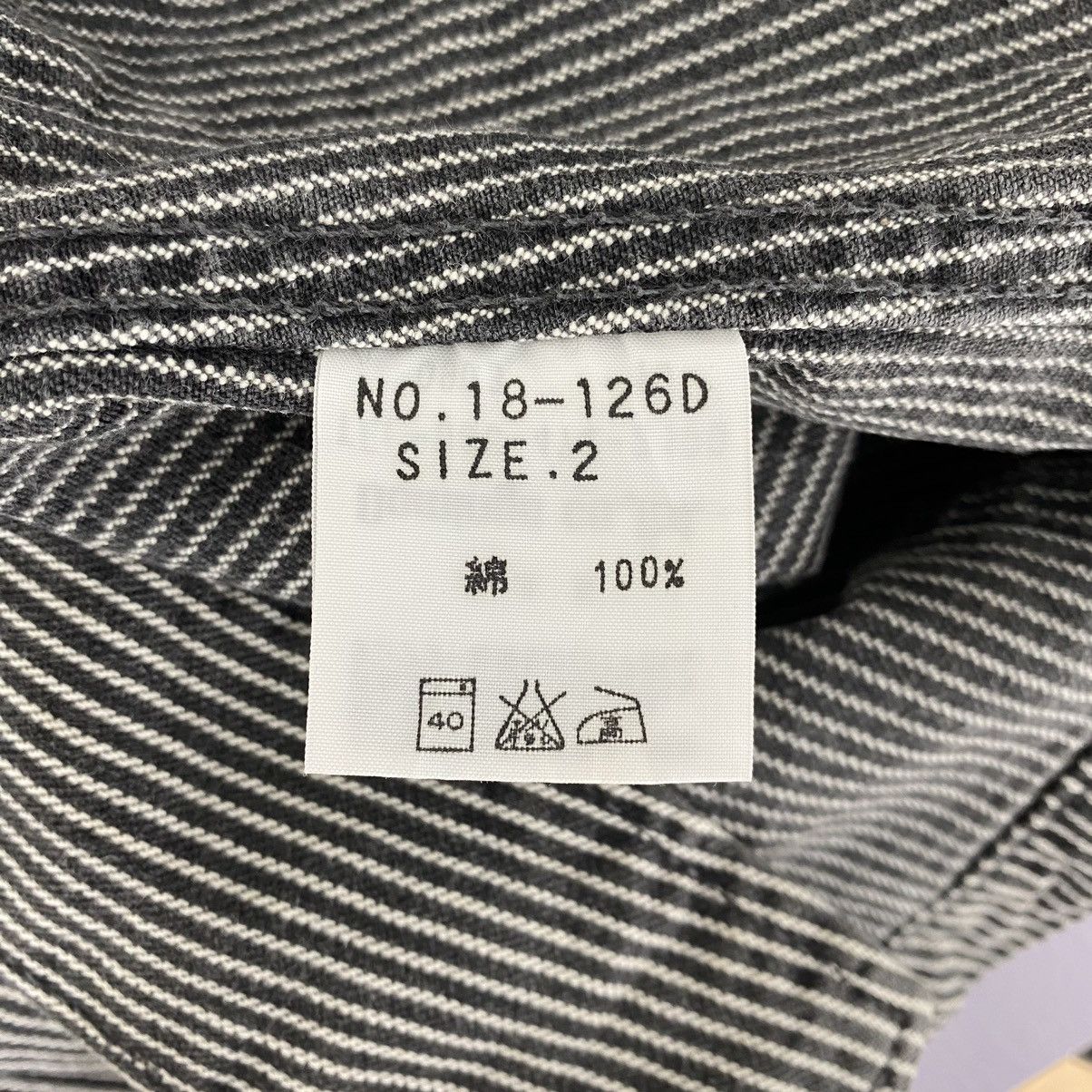 Japanese Brand DOMINGO CO. LTD Hickory Stripes Button Up Linen Coat Jacket Size US S / EU 44-46 / 1 - 6 Thumbnail