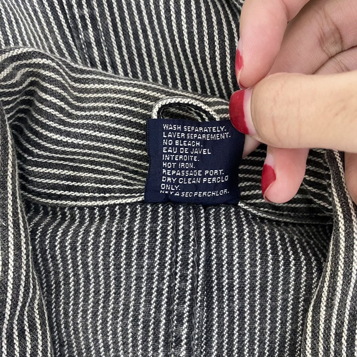 Japanese Brand DOMINGO CO. LTD Hickory Stripes Button Up Linen Coat Jacket Size US S / EU 44-46 / 1 - 5 Thumbnail
