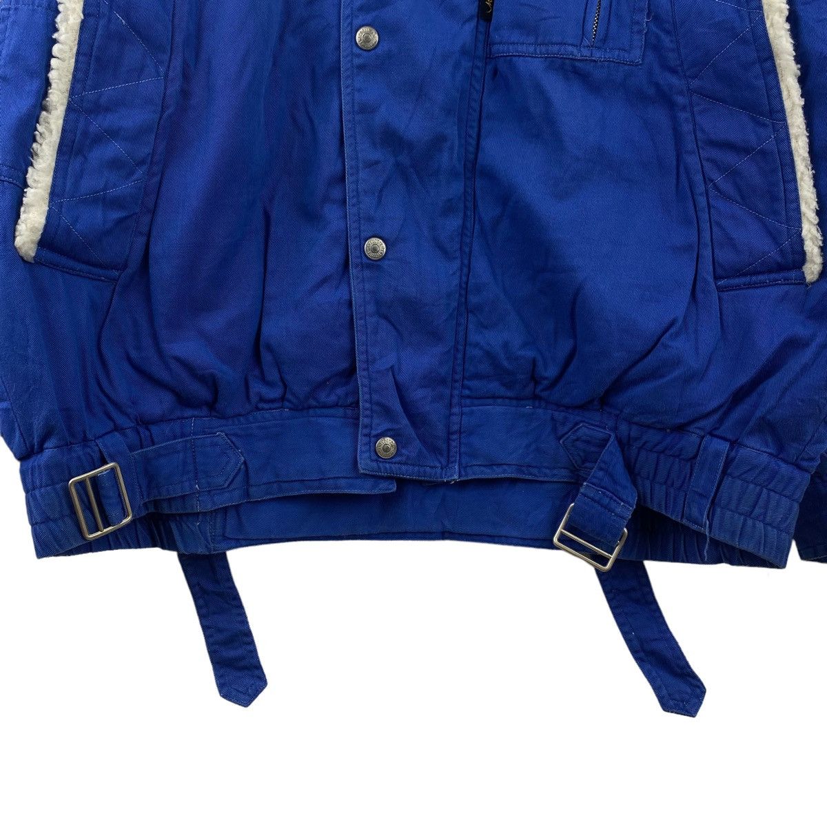 Vintage Vintage MONTE VISO Italy Brand Blue Bomber Jacket Size US XXL / EU 58 / 5 - 3 Thumbnail