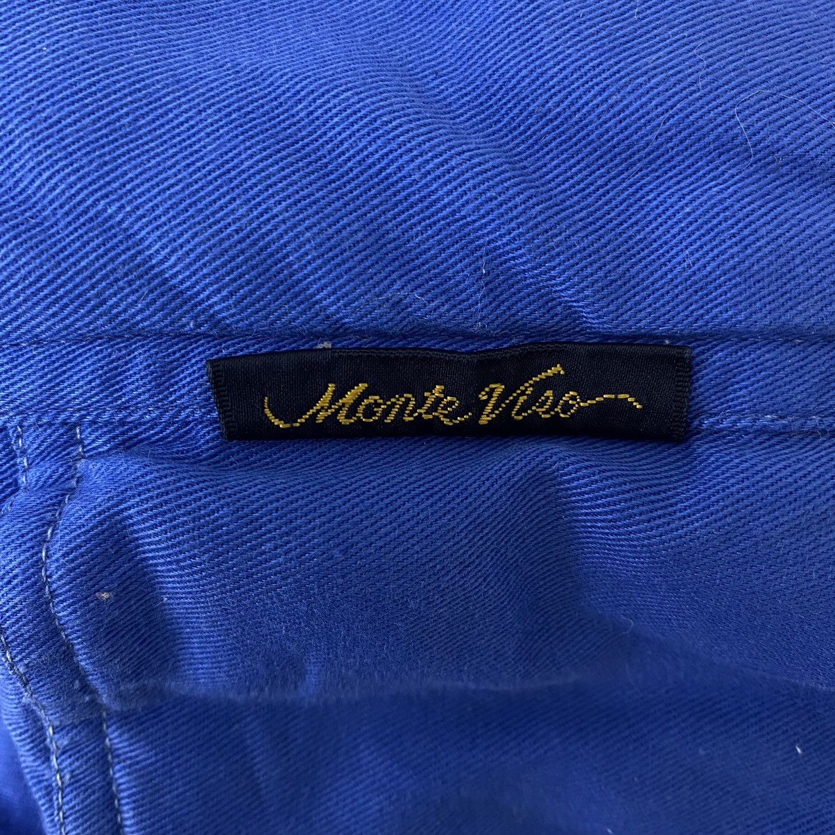 Vintage Vintage MONTE VISO Italy Brand Blue Bomber Jacket Size US XXL / EU 58 / 5 - 6 Thumbnail