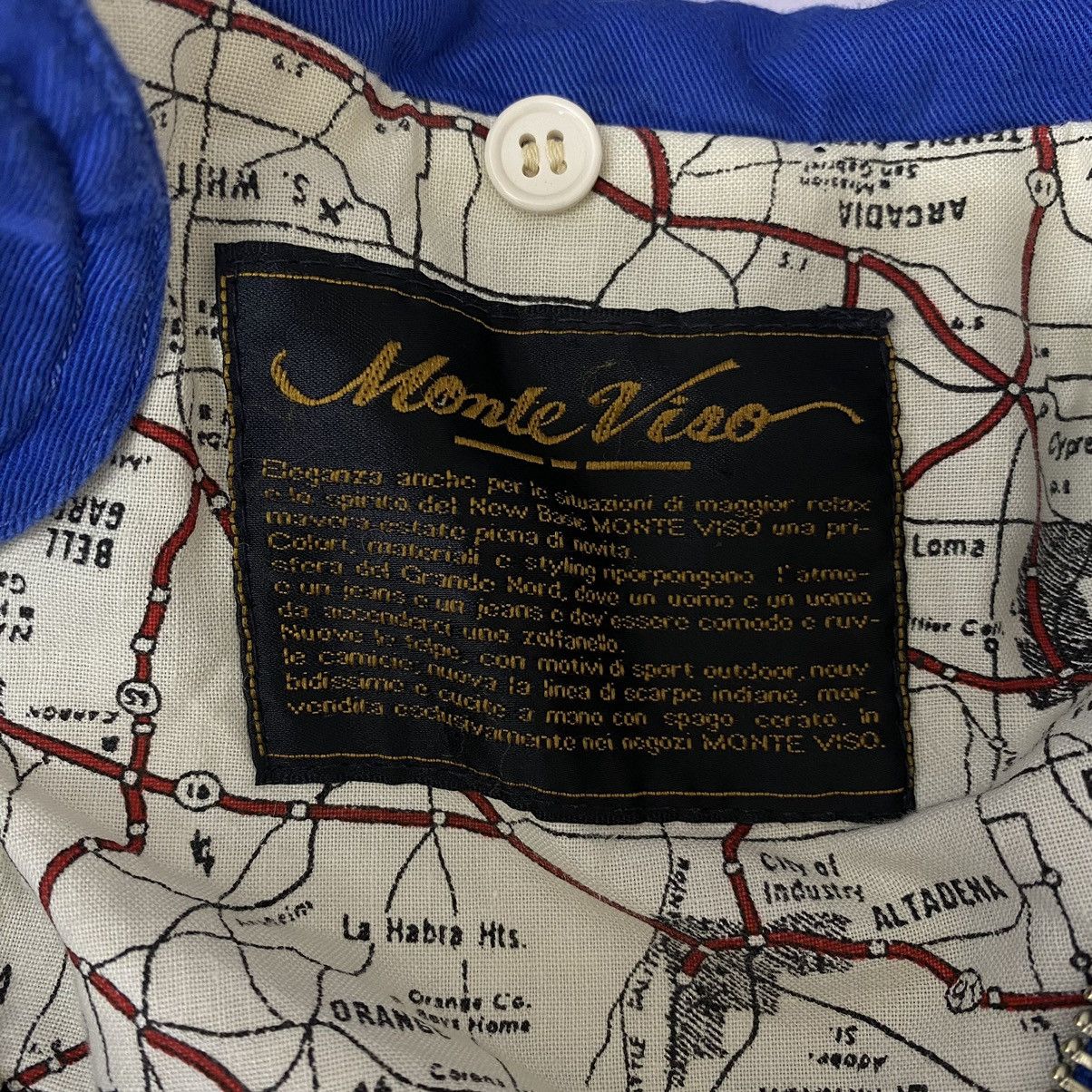 Vintage Vintage MONTE VISO Italy Brand Blue Bomber Jacket Size US XXL / EU 58 / 5 - 7 Thumbnail