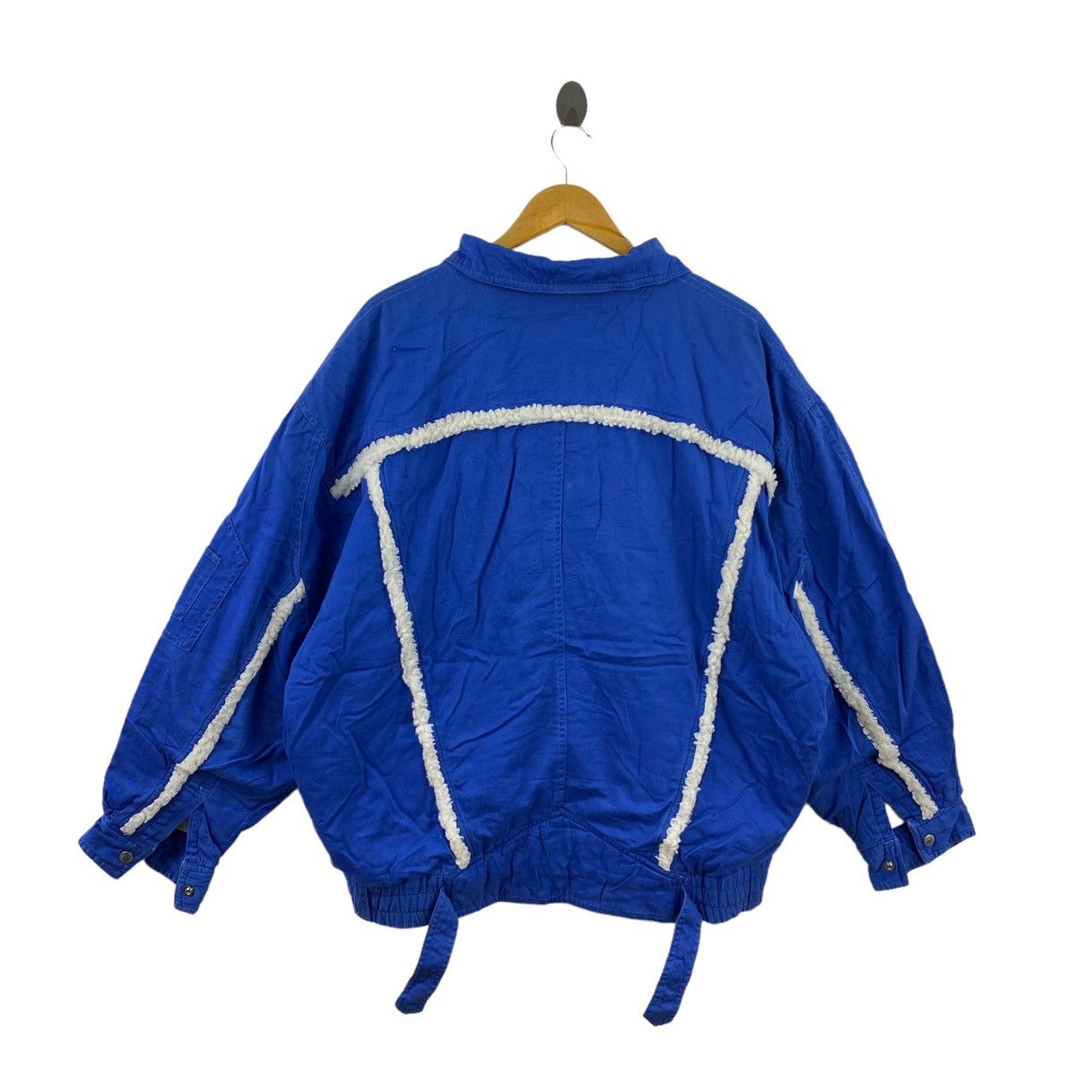 Vintage Vintage MONTE VISO Italy Brand Blue Bomber Jacket Size US XXL / EU 58 / 5 - 8 Thumbnail