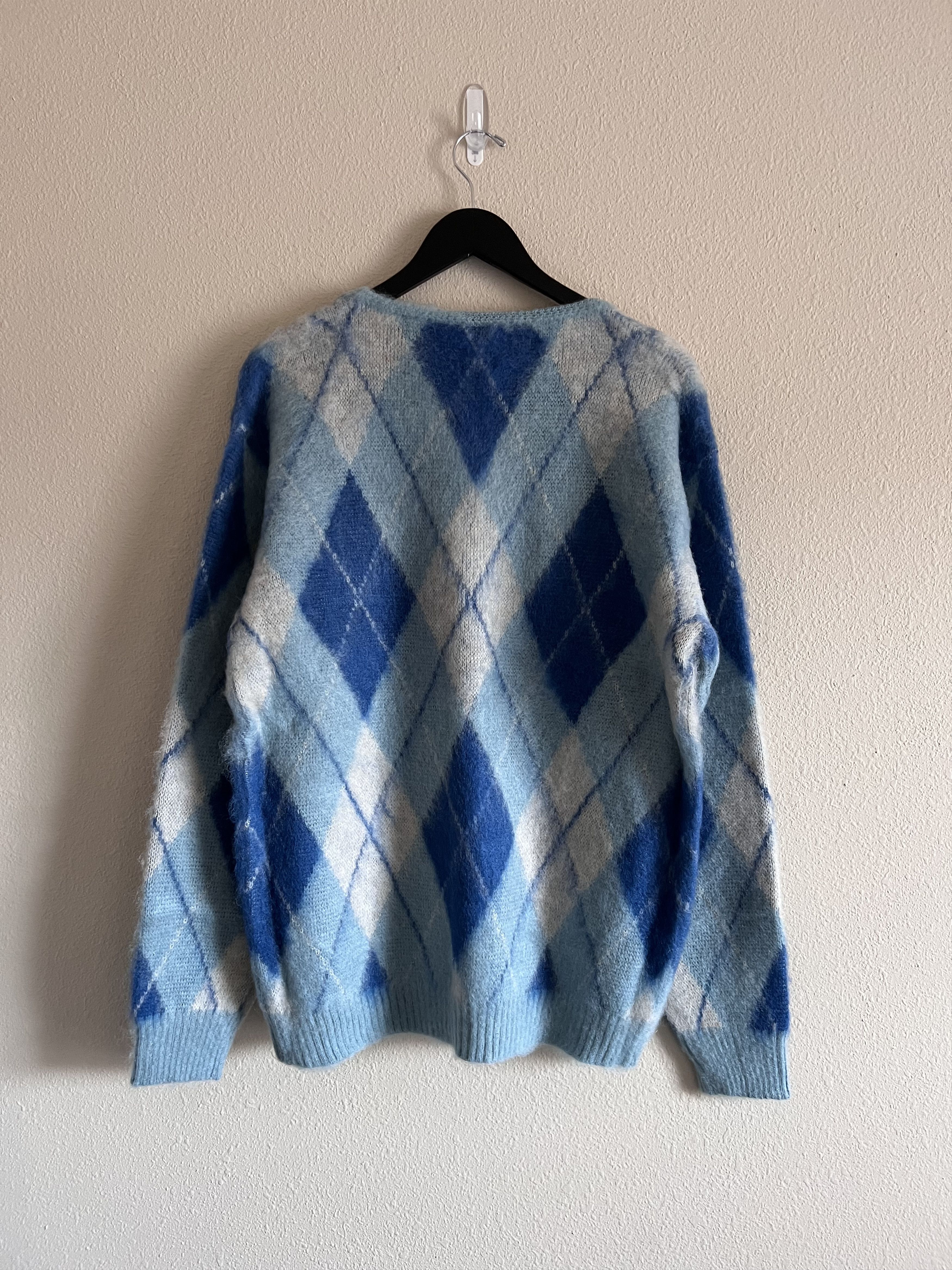 Needles Needles Mohair Argyle Cardigan in Blue Size US M / EU 48-50 / 2 - 4 Thumbnail