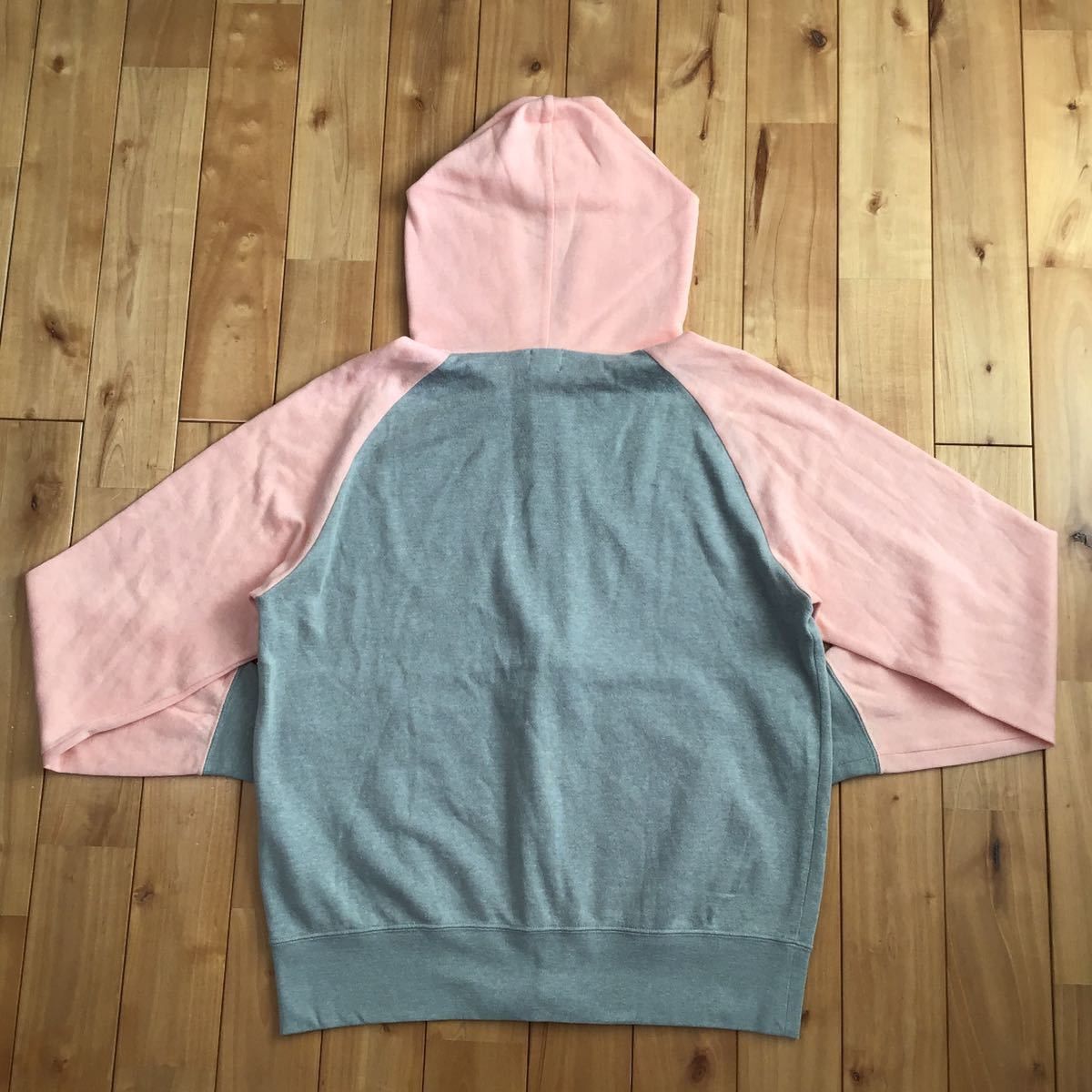 Bape BAPE Logo Zip Hoodie Pink × Gray a bathing ape Size US M / EU 48-50 / 2 - 3 Thumbnail