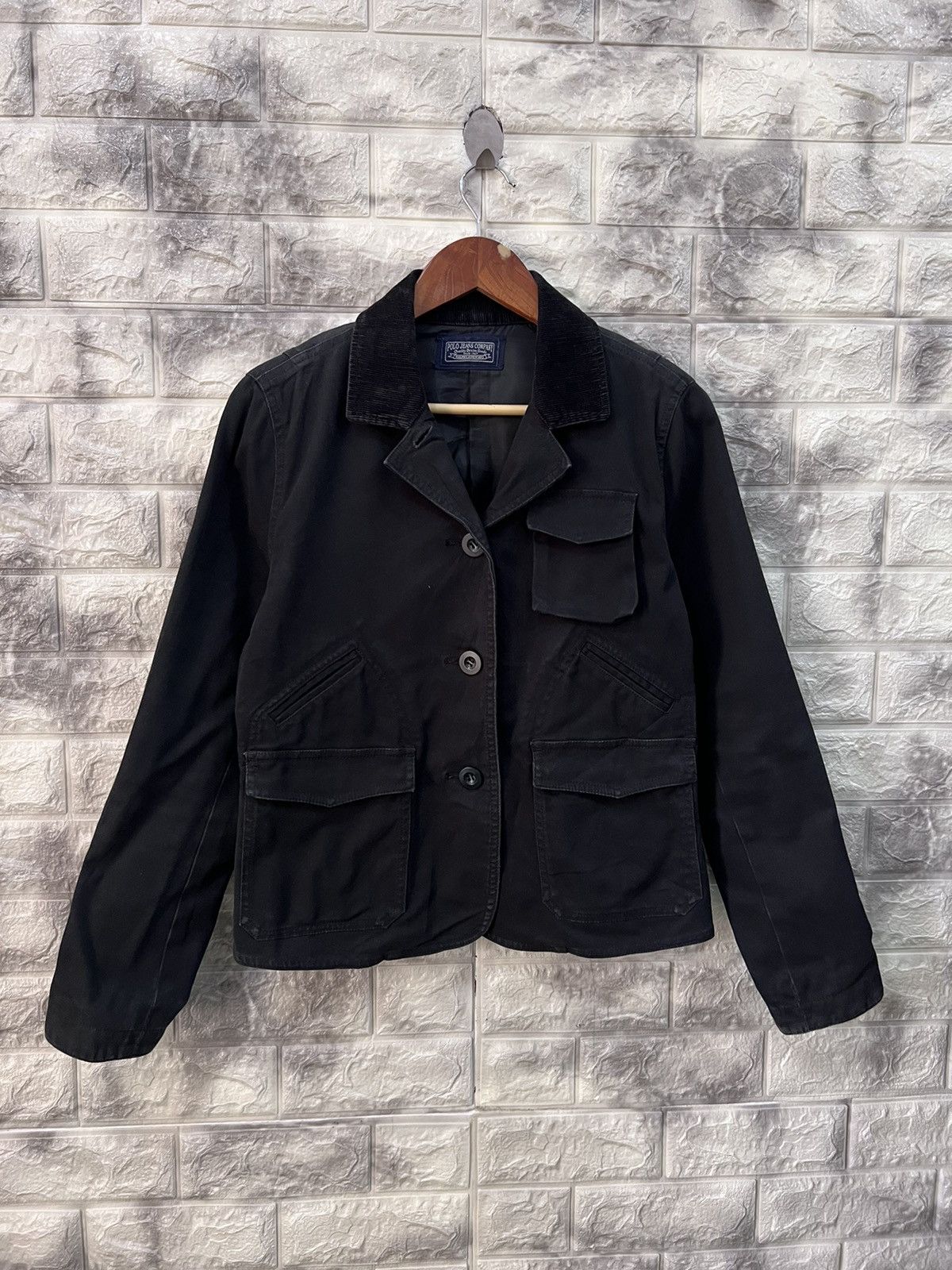 image of Polo Ralph Lauren Polo Jeans Company Chore Jacket in Black, Women's (Size Large)