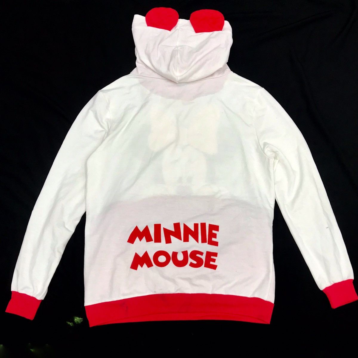Disney × Mickey Mouse × Vintage VINTAGE 90s MINNIE MOUSE BIG POCKET LOGO SPELLOUT HOODIES Size M / US 6-8 / IT 42-44 - 2 Thumbnail