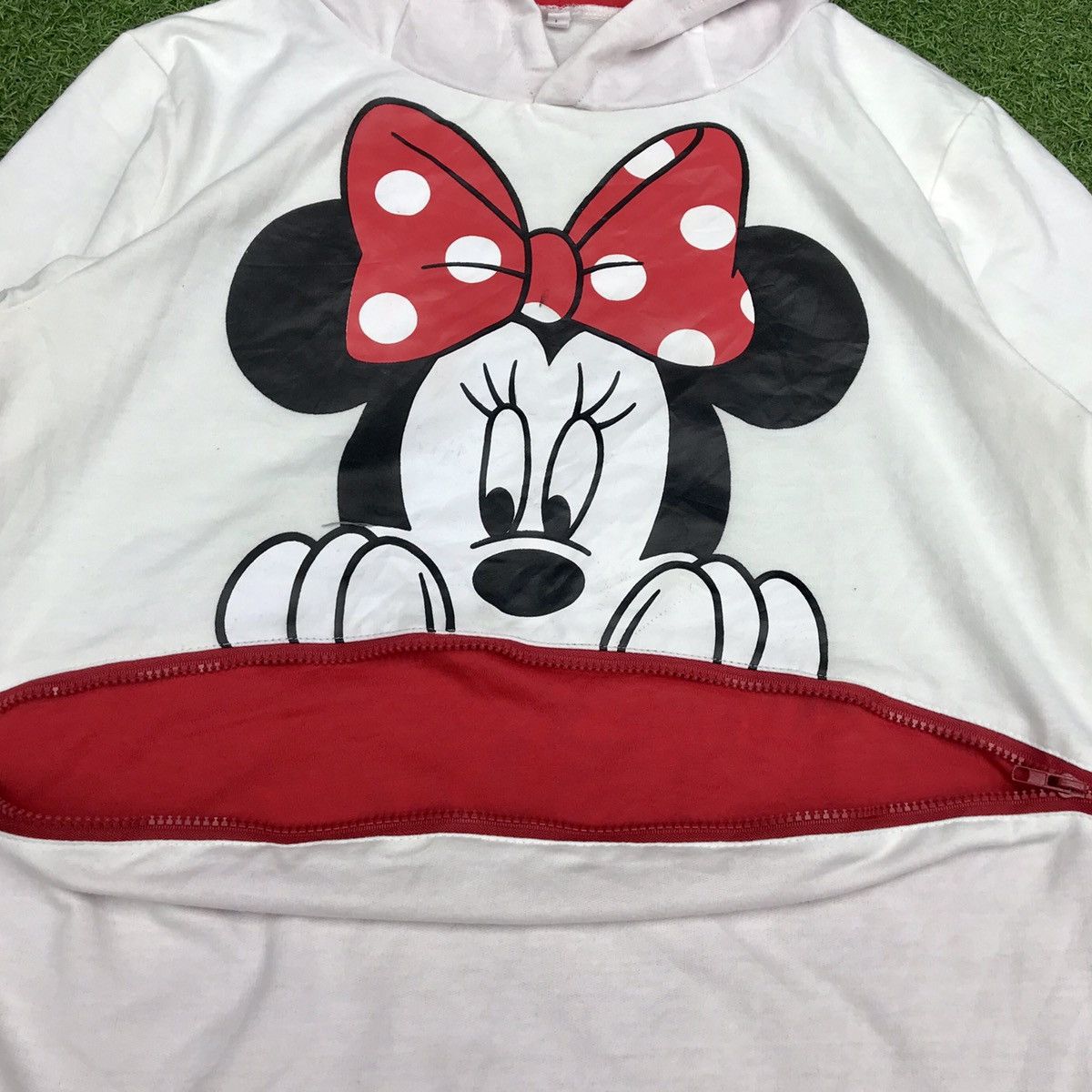 Disney × Mickey Mouse × Vintage VINTAGE 90s MINNIE MOUSE BIG POCKET LOGO SPELLOUT HOODIES Size M / US 6-8 / IT 42-44 - 3 Thumbnail