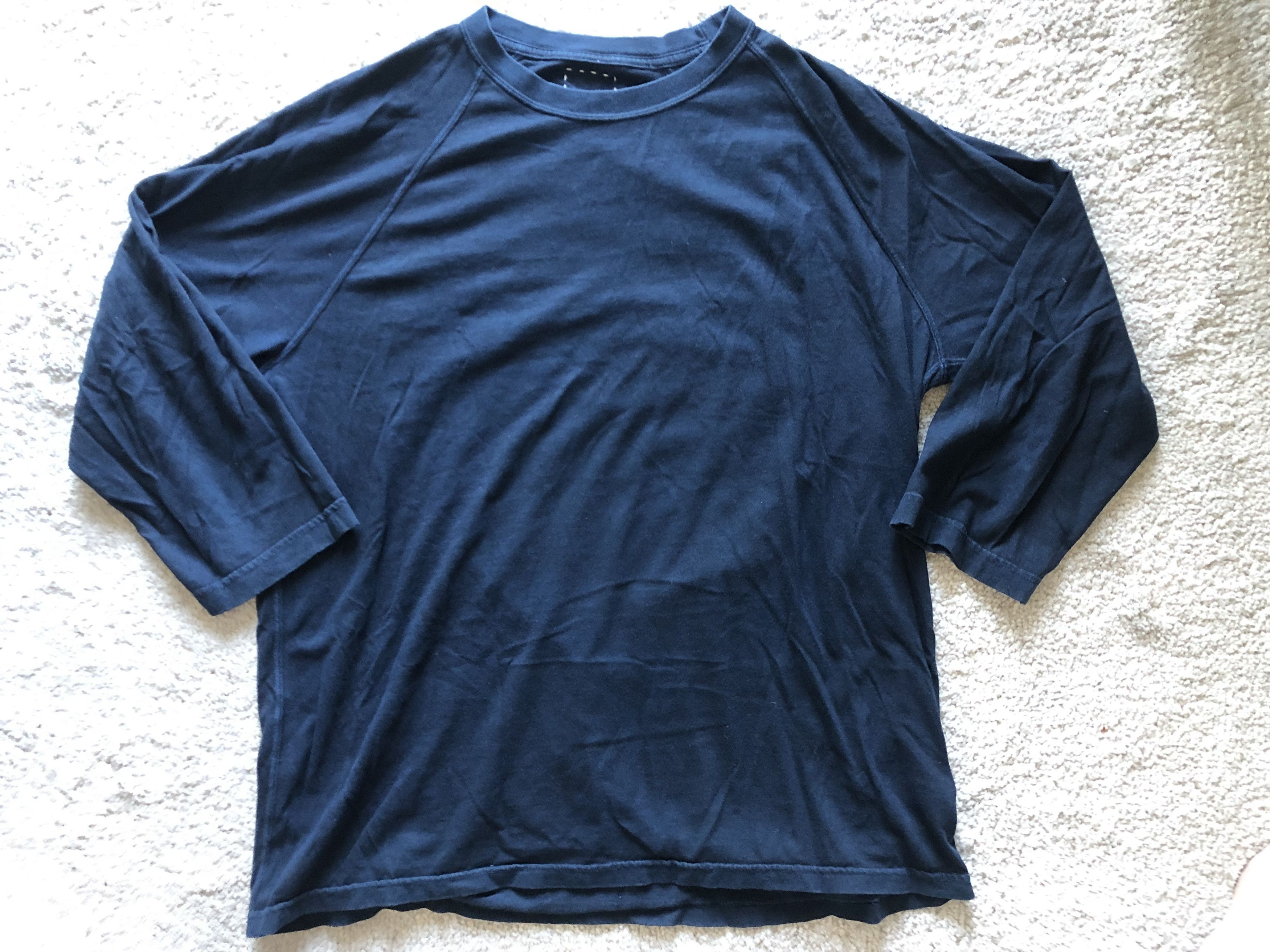Visvim visvim indigo raglan henley   GIZA    | Grailed