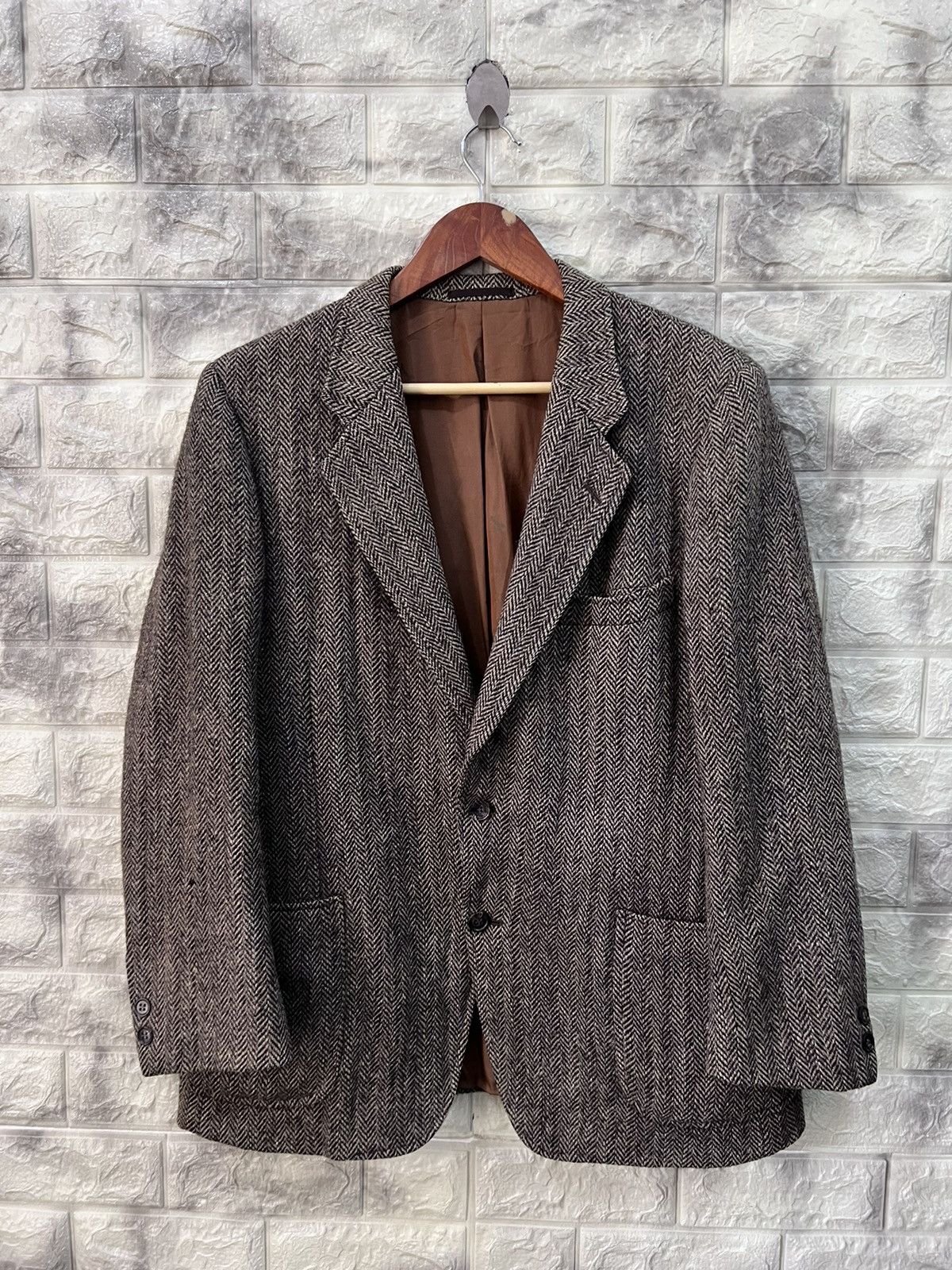 Harris Tweed × Vintage Vintage Harris Tweed x Beau Brummells Wool Jacket Size US M / EU 48-50 / 2 - 1 Thumbnail