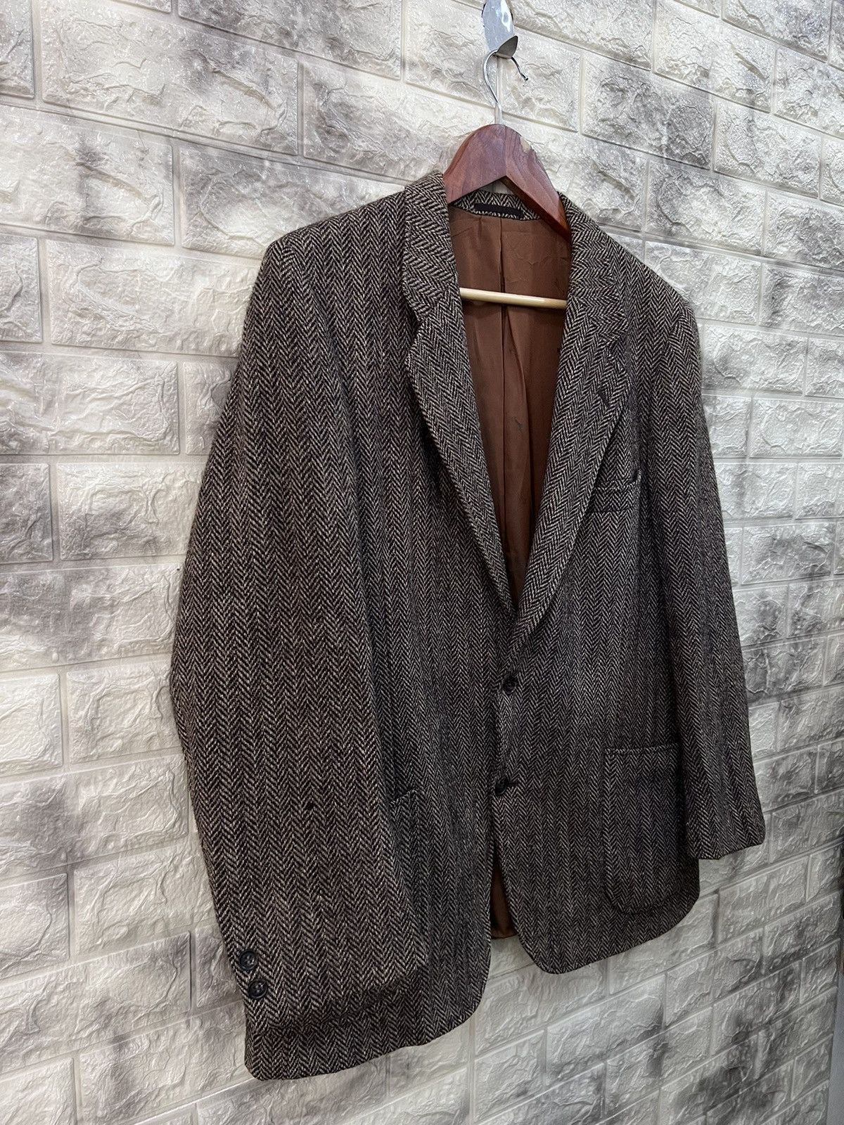 Harris Tweed × Vintage Vintage Harris Tweed x Beau Brummells Wool Jacket Size US M / EU 48-50 / 2 - 3 Thumbnail