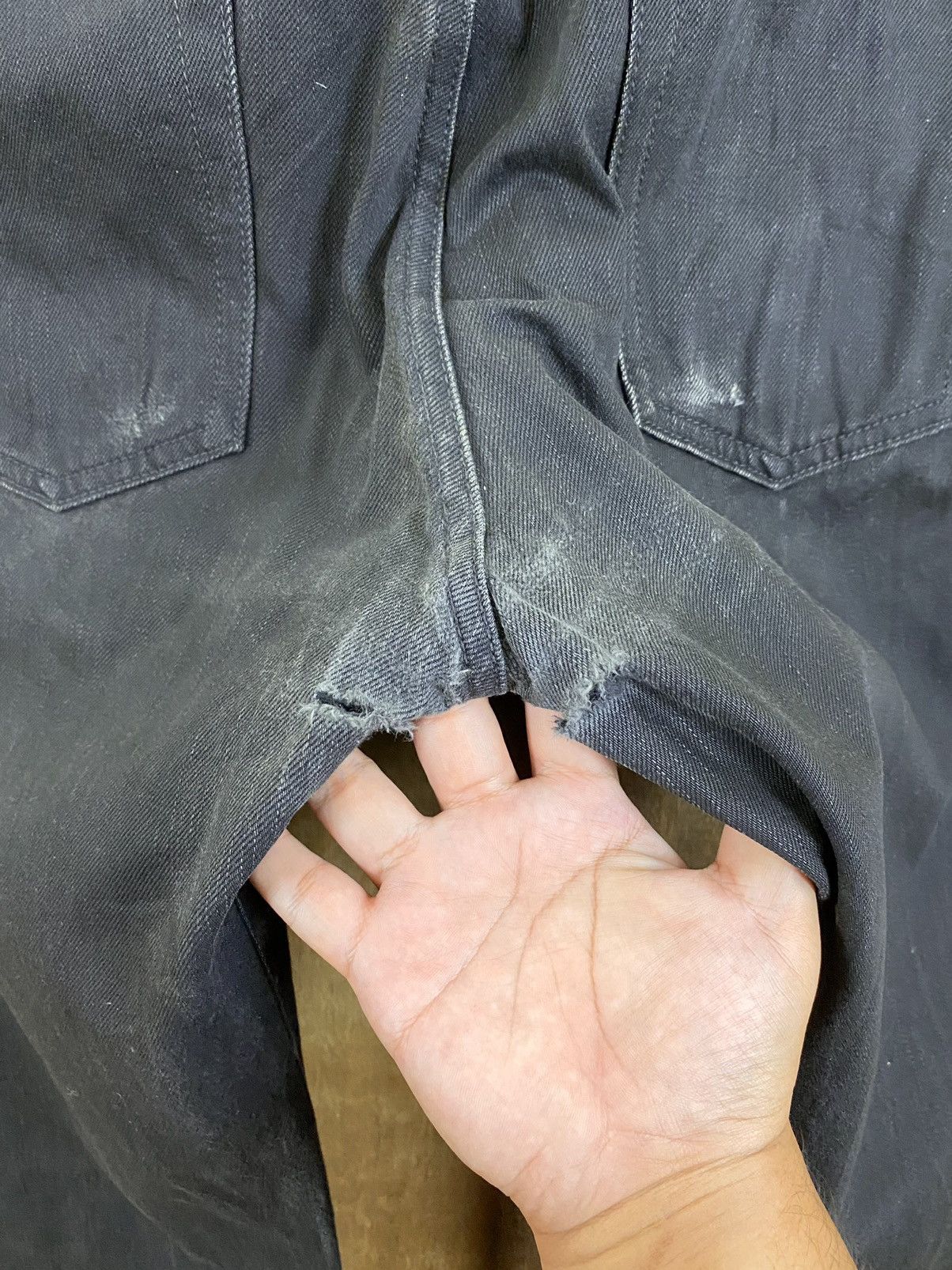 Gap DLS Gap Black distressed Denim vintage Pants #BB532 Size US 31 - 12 Thumbnail