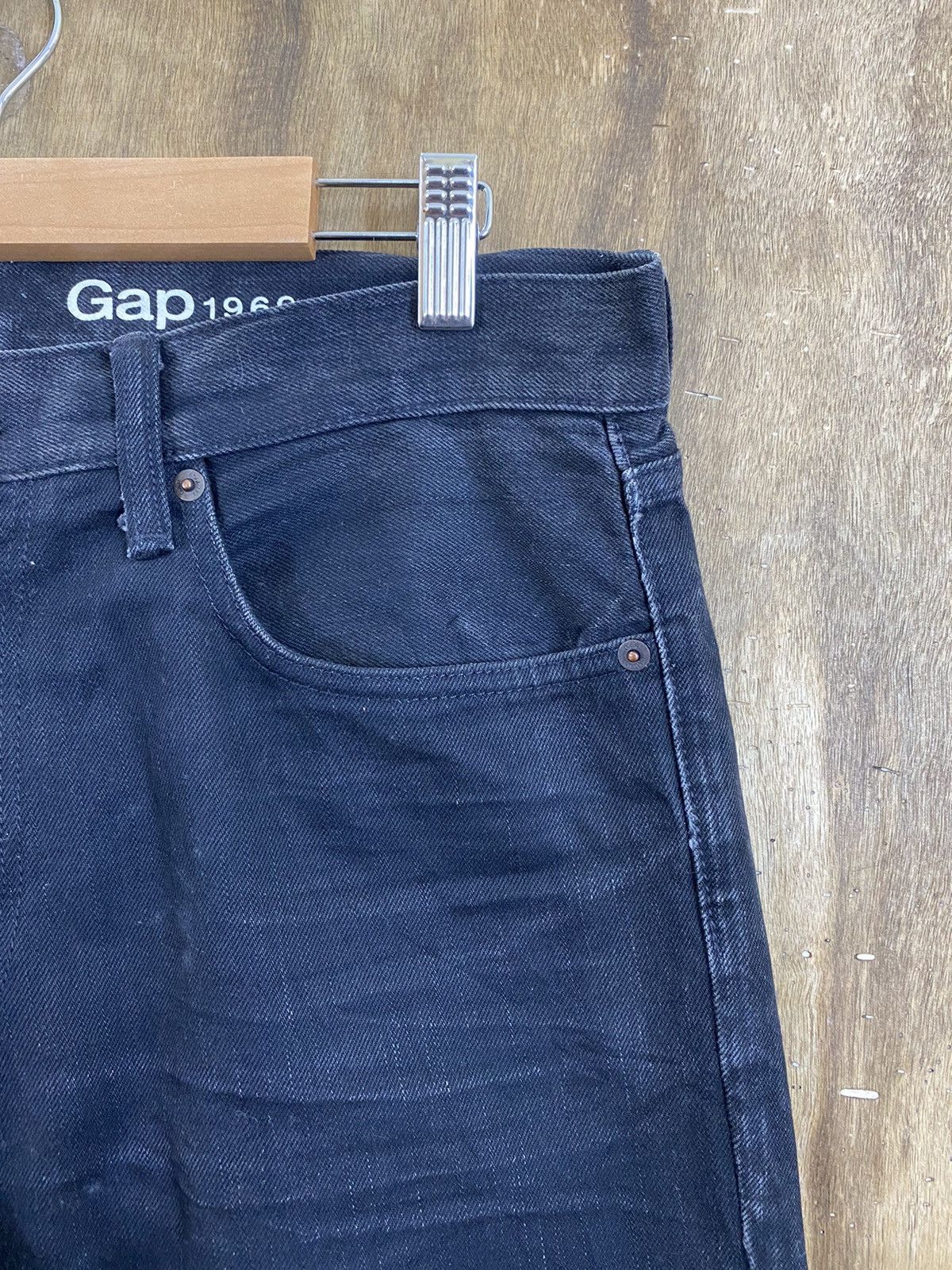 Gap DLS Gap Black distressed Denim vintage Pants #BB532 Size US 31 - 5 Thumbnail