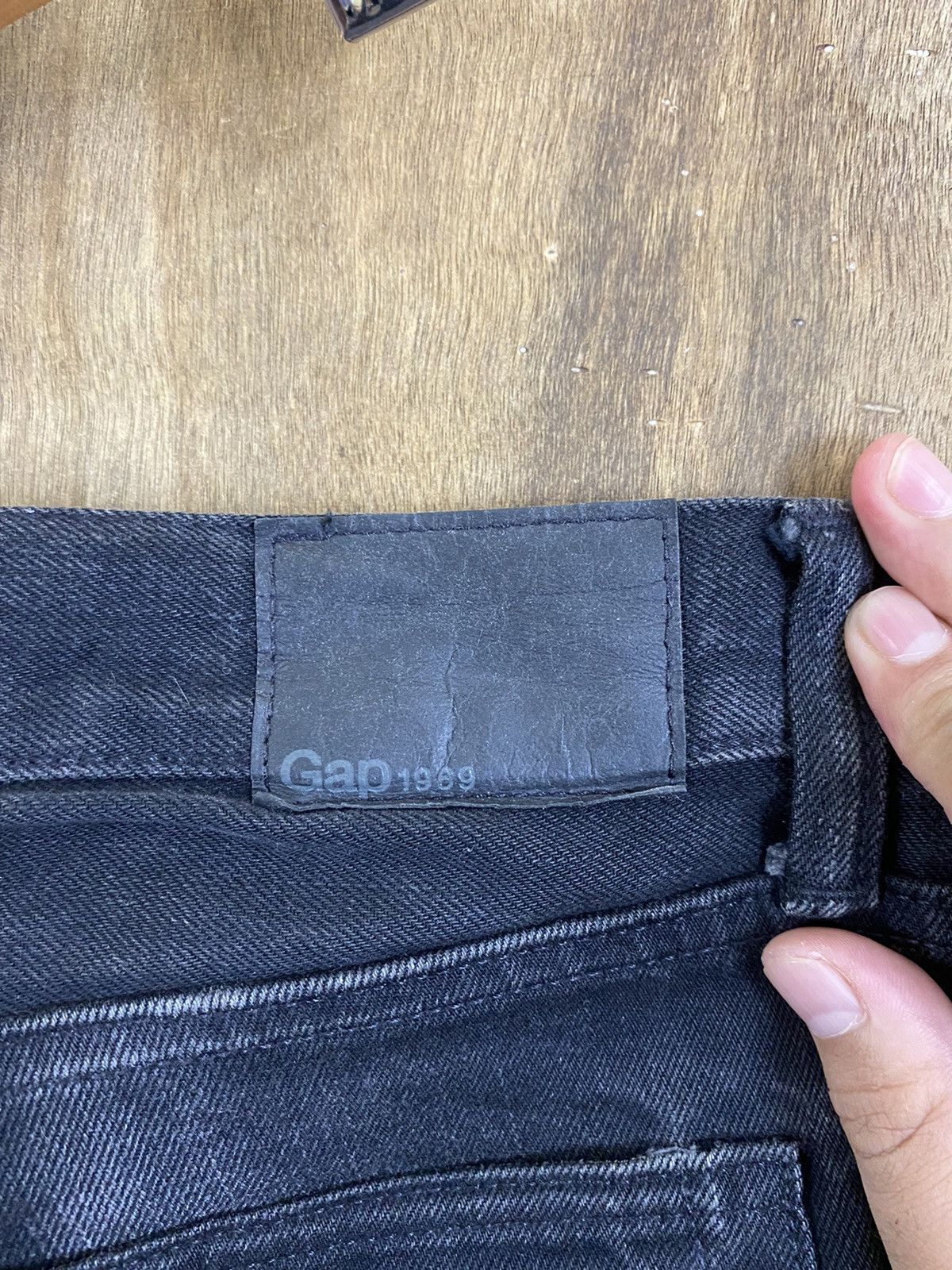 Gap DLS Gap Black distressed Denim vintage Pants #BB532 Size US 31 - 13 Thumbnail