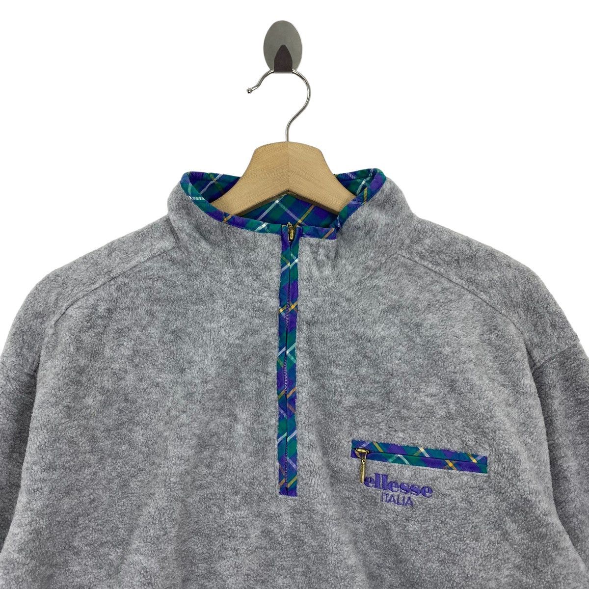 Vintage ELLESSE GOLFxPOLARTEC Embroidered Logo Retro Sherpa Jacket Size US L / EU 52-54 / 3 - 2 Thumbnail
