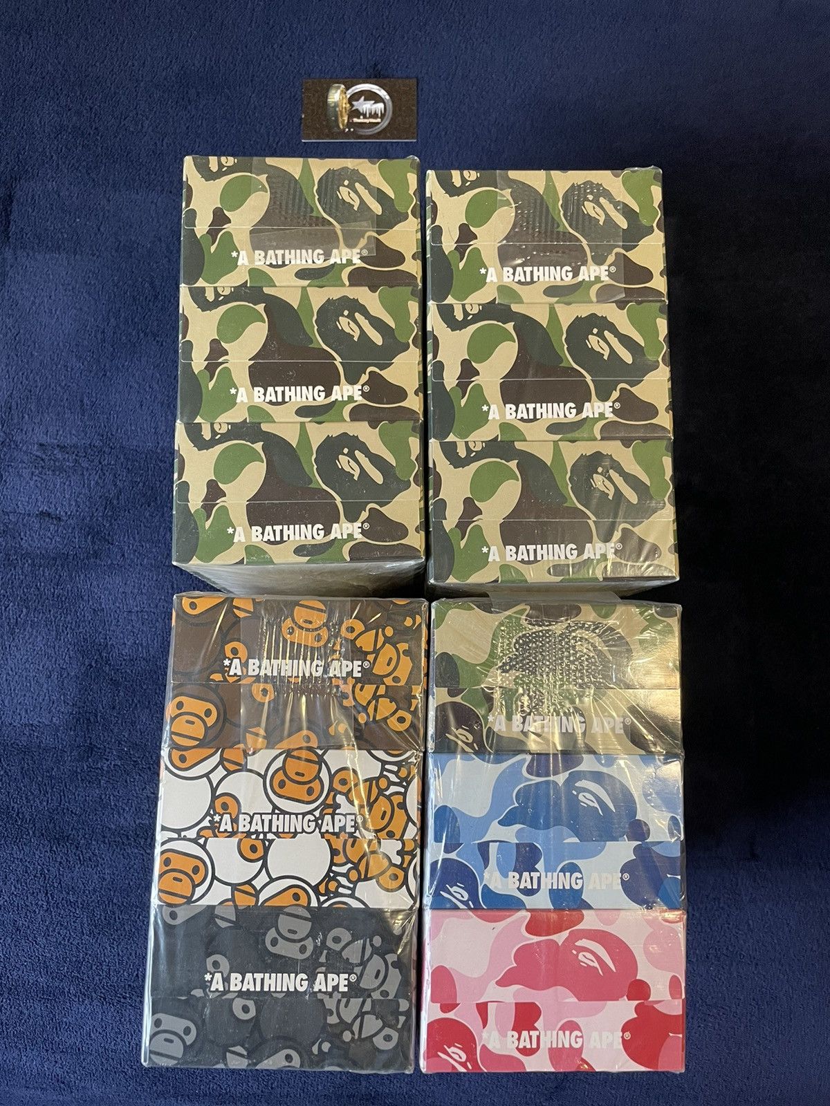Bape Bape ABC Camos Tissue Box (Set of 3) Size ONE SIZE - 2 Thumbnail