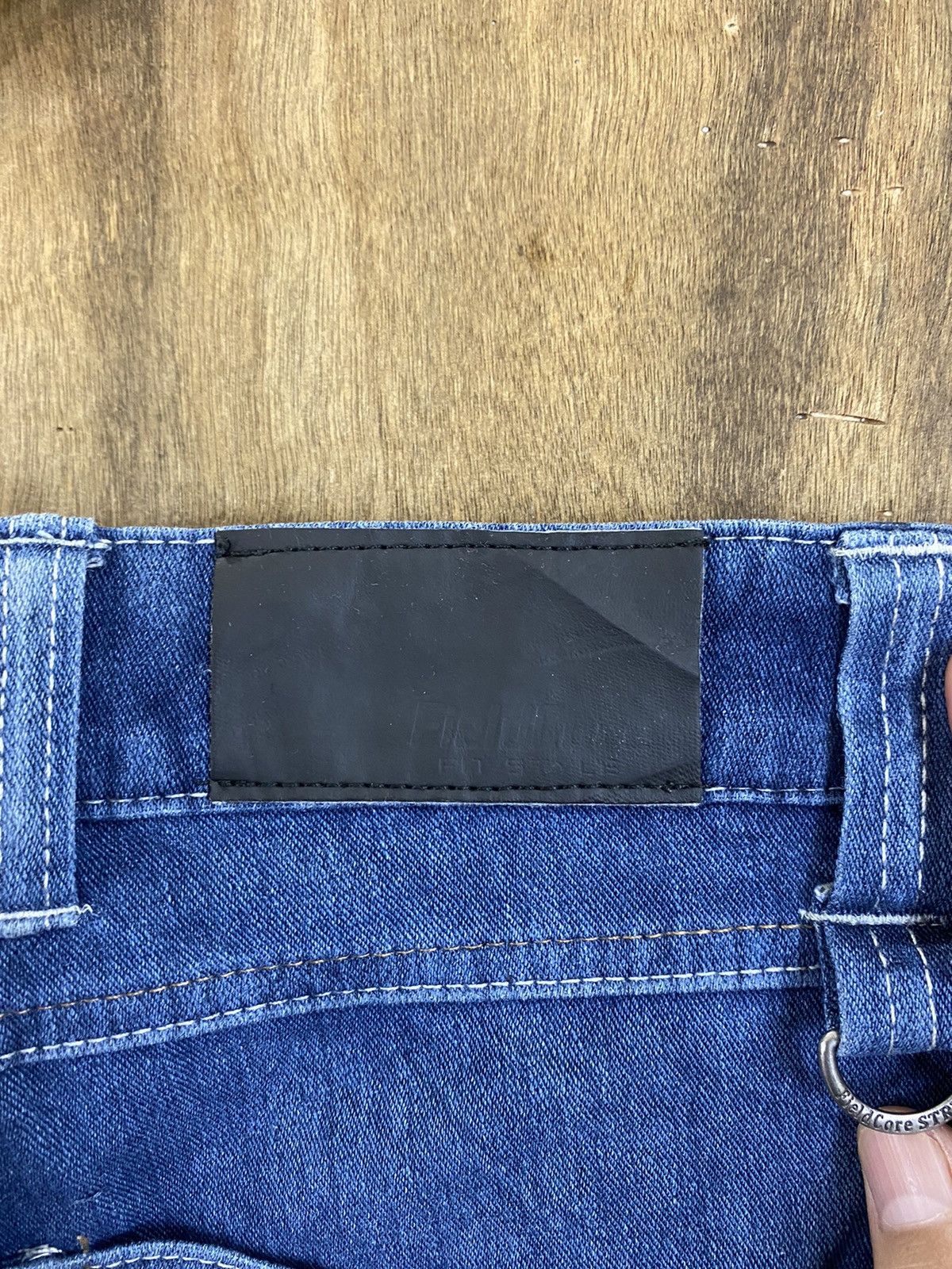 Japanese Brand DLS Fieldcore Blue Stretchable distressed Denim Pants #BB533 Size US 30 / EU 46 - 17 Thumbnail