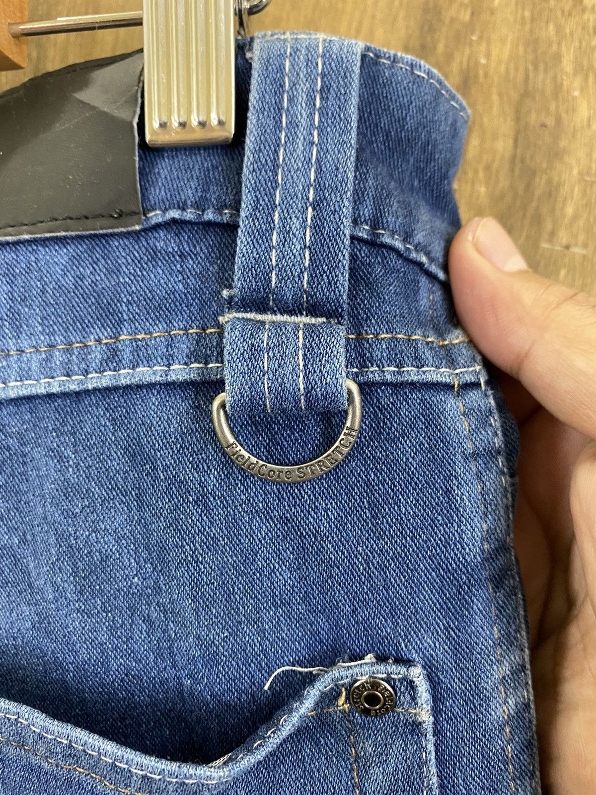 Japanese Brand DLS Fieldcore Blue Stretchable distressed Denim Pants #BB533 Size US 30 / EU 46 - 14 Thumbnail