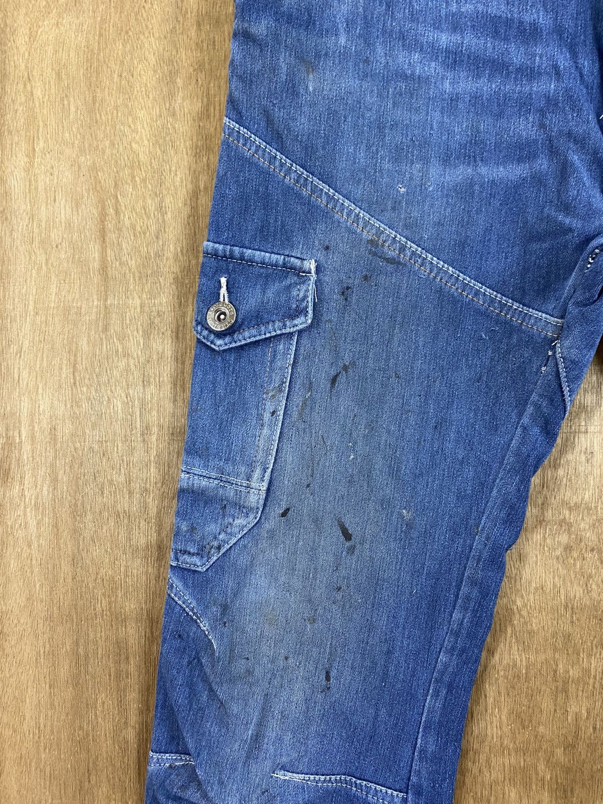 Japanese Brand DLS Fieldcore Blue Stretchable distressed Denim Pants #BB533 Size US 30 / EU 46 - 6 Thumbnail