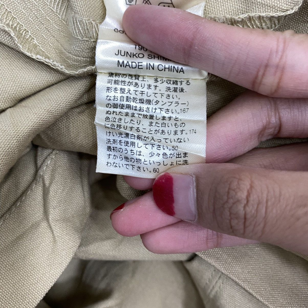 Junko Shimada × Vintage Vintage JUNKO SHIMADA PANT Outs Pocket Beige Long Coat Parka Size US S / EU 44-46 / 1 - 7 Thumbnail