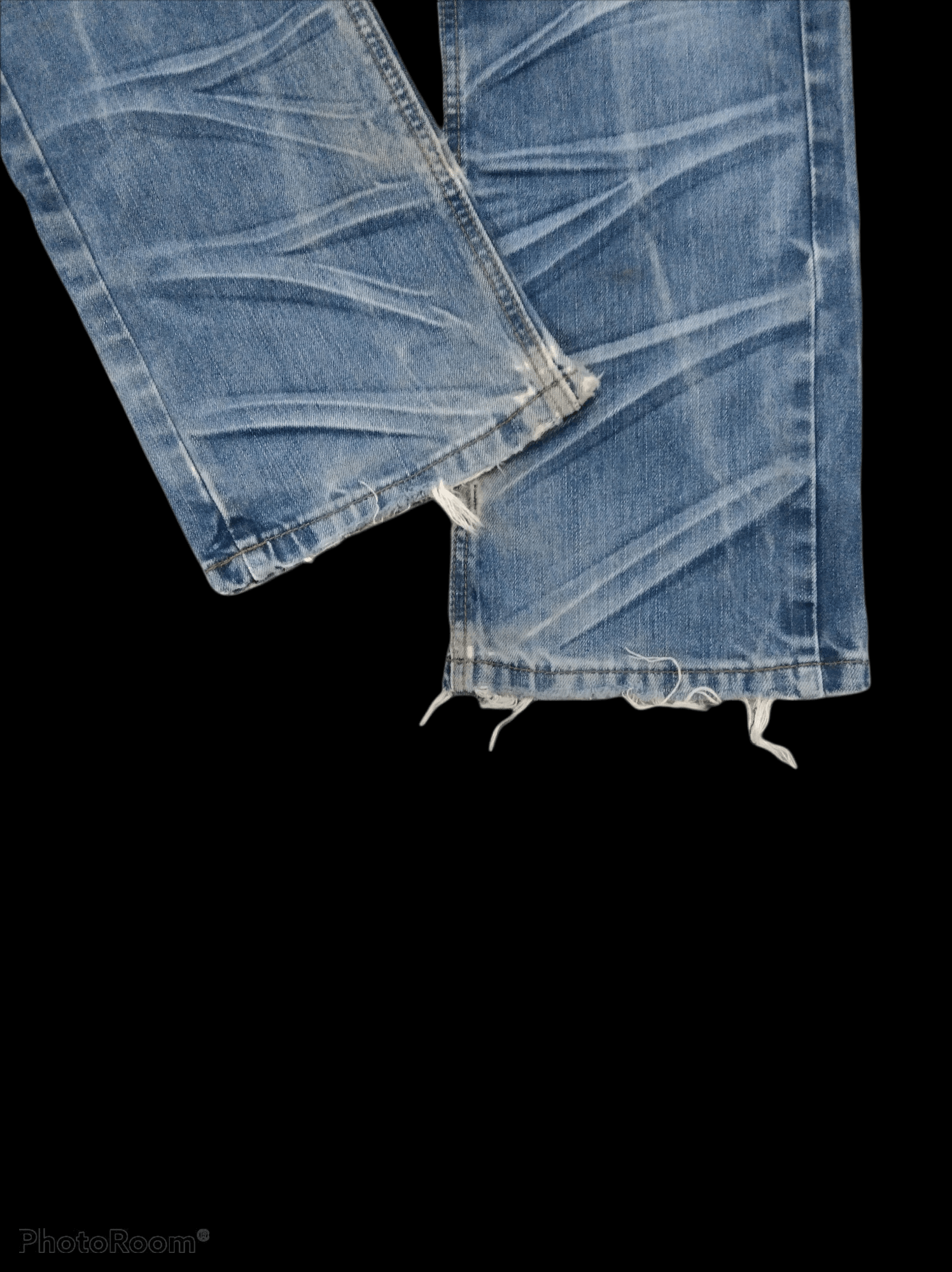 Japanese Brand DiSTRESSED MUSHENGHU0 STUDDED DENIM PANTS Size US 30 / EU 46 - 6 Thumbnail