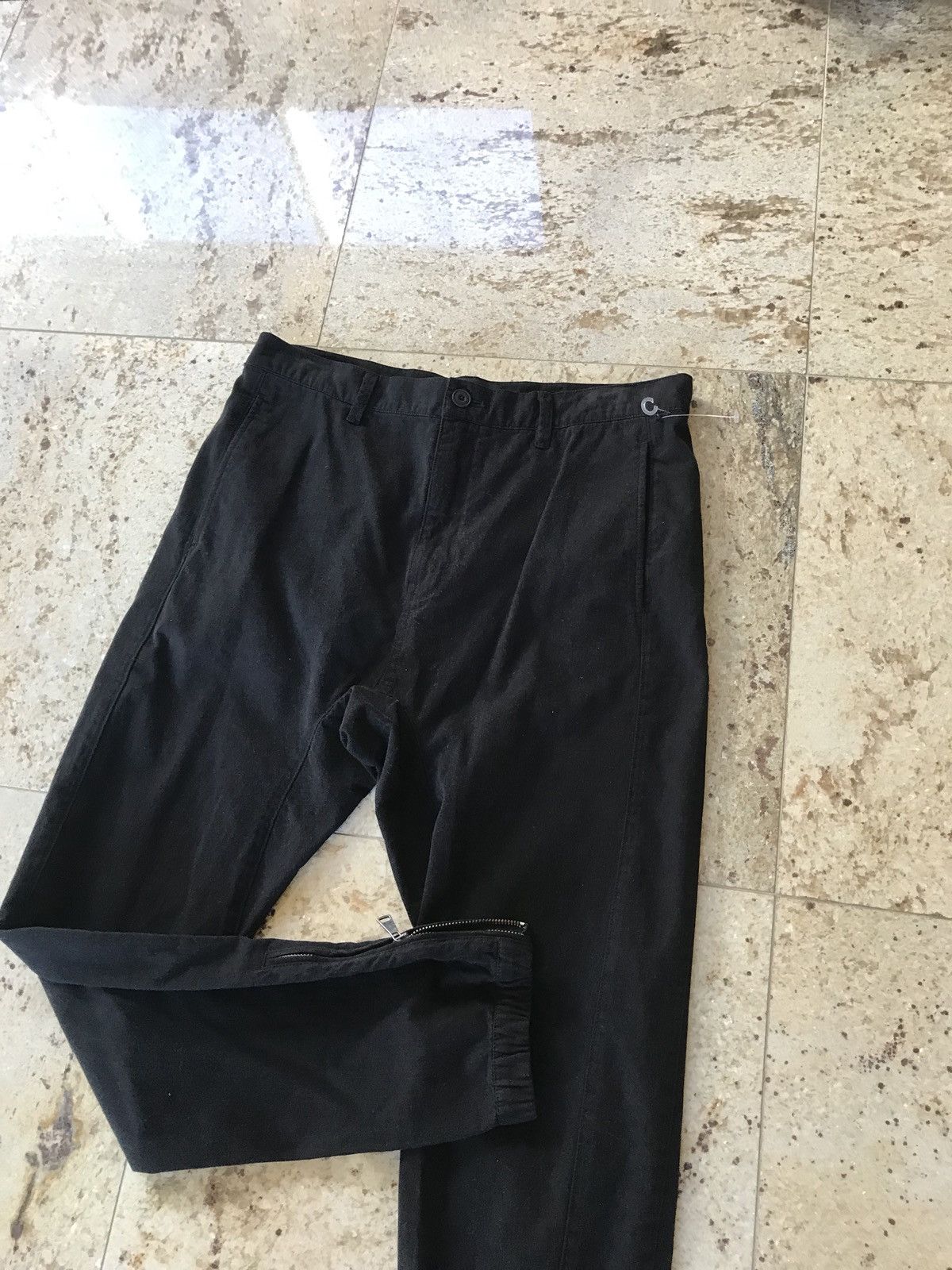 Helmut Lang Curved Leg Pants In Black Size US 32 / EU 48 - 8 Thumbnail