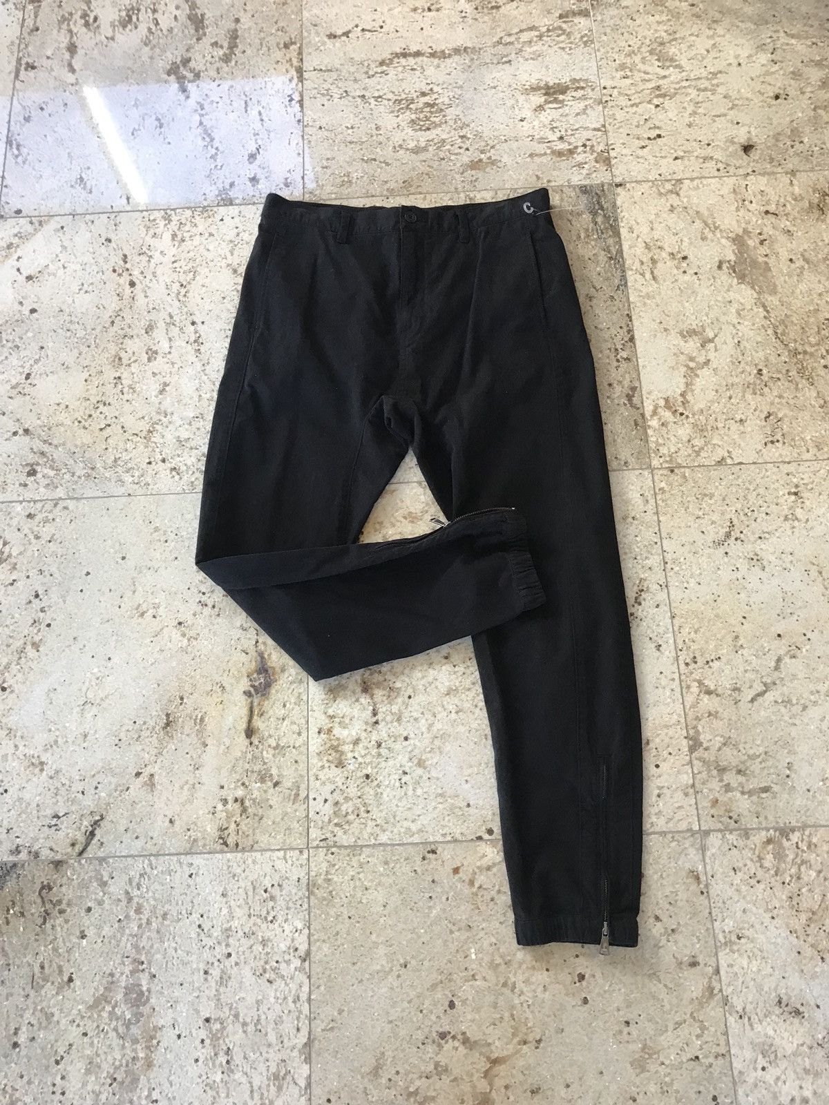 Helmut Lang Curved Leg Pants In Black Size US 32 / EU 48 - 2 Thumbnail