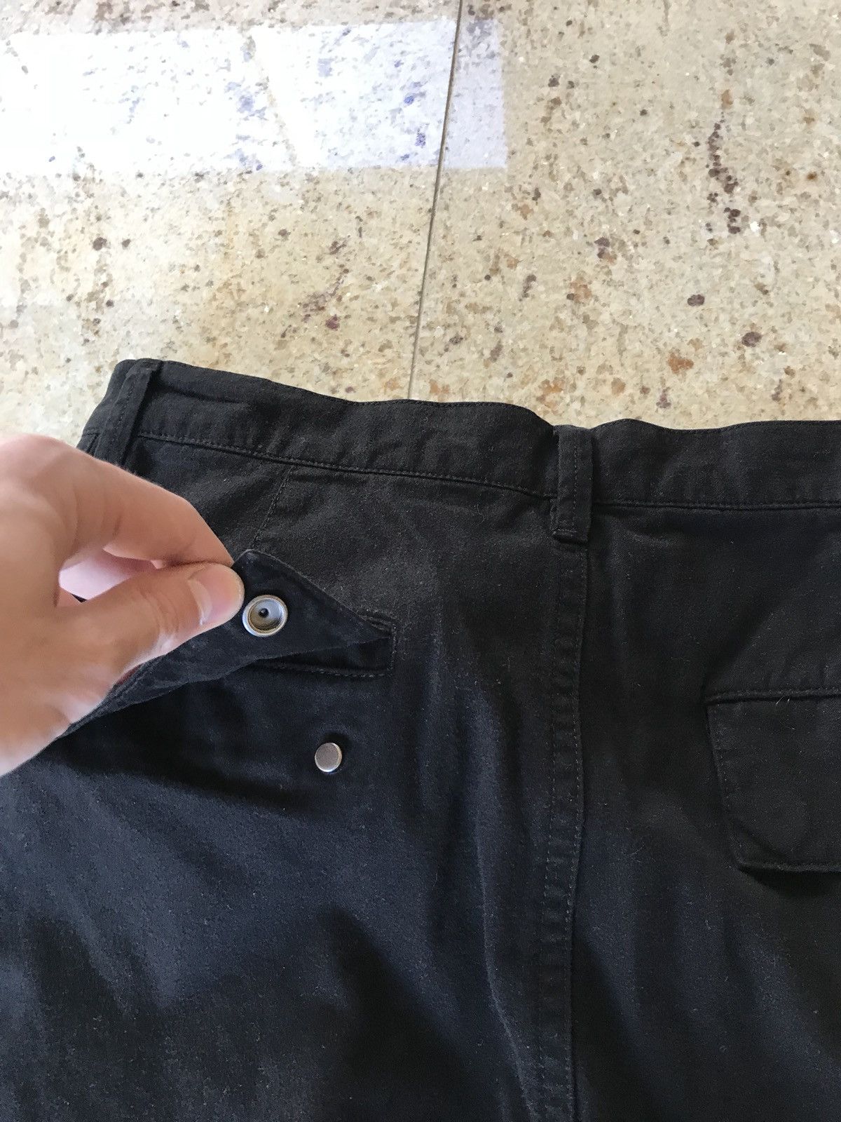 Helmut Lang Curved Leg Pants In Black Size US 32 / EU 48 - 18 Thumbnail