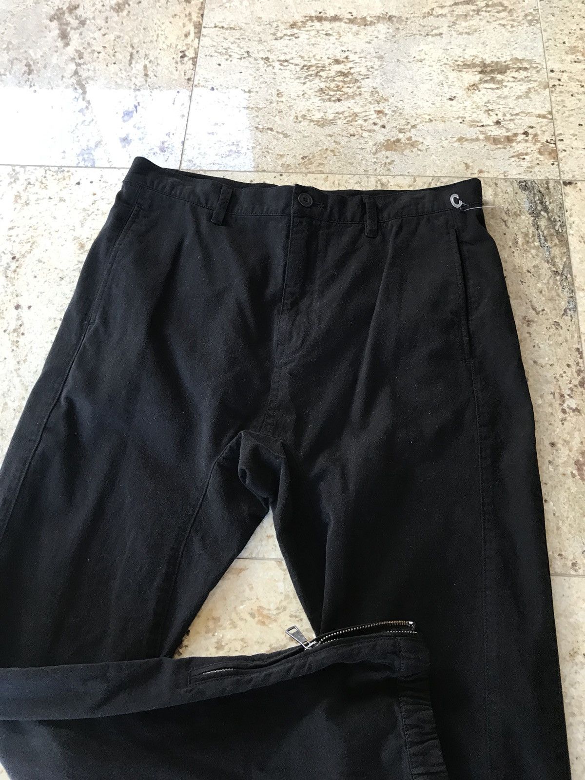 Helmut Lang Curved Leg Pants In Black Size US 32 / EU 48 - 7 Thumbnail