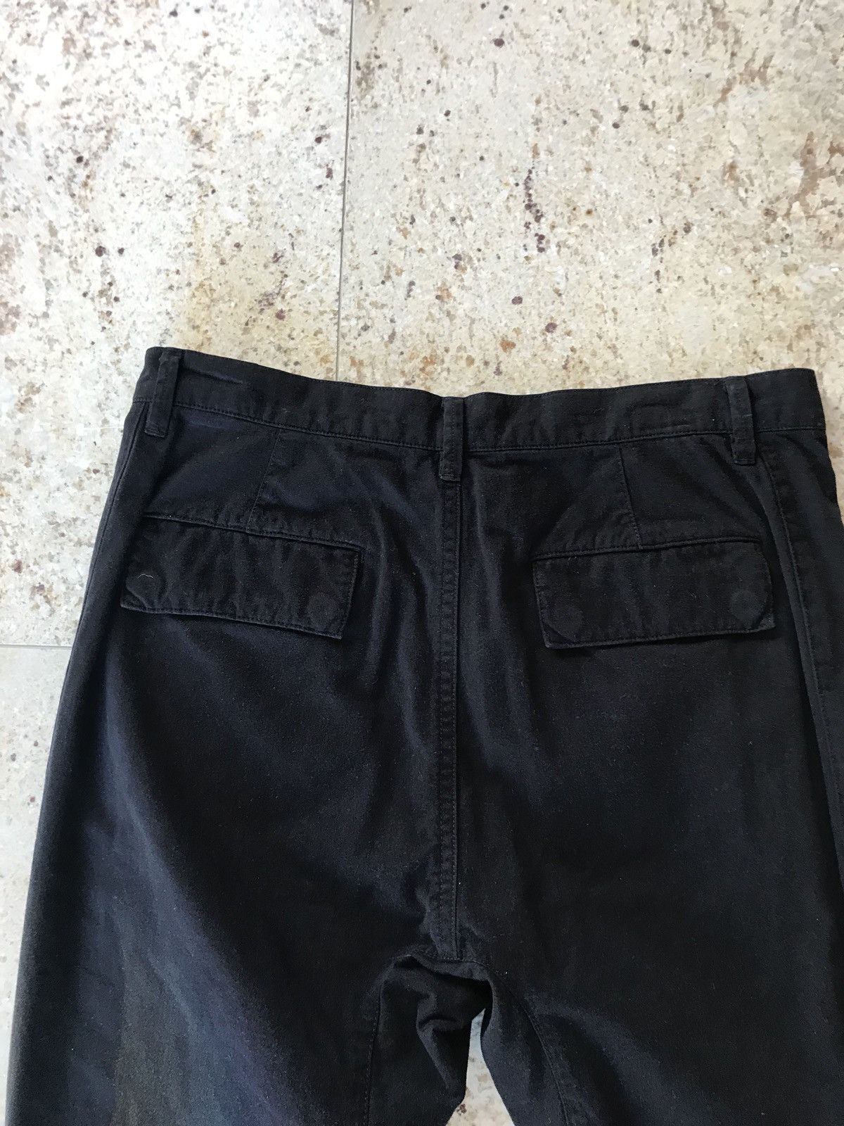 Helmut Lang Curved Leg Pants In Black Size US 32 / EU 48 - 17 Thumbnail