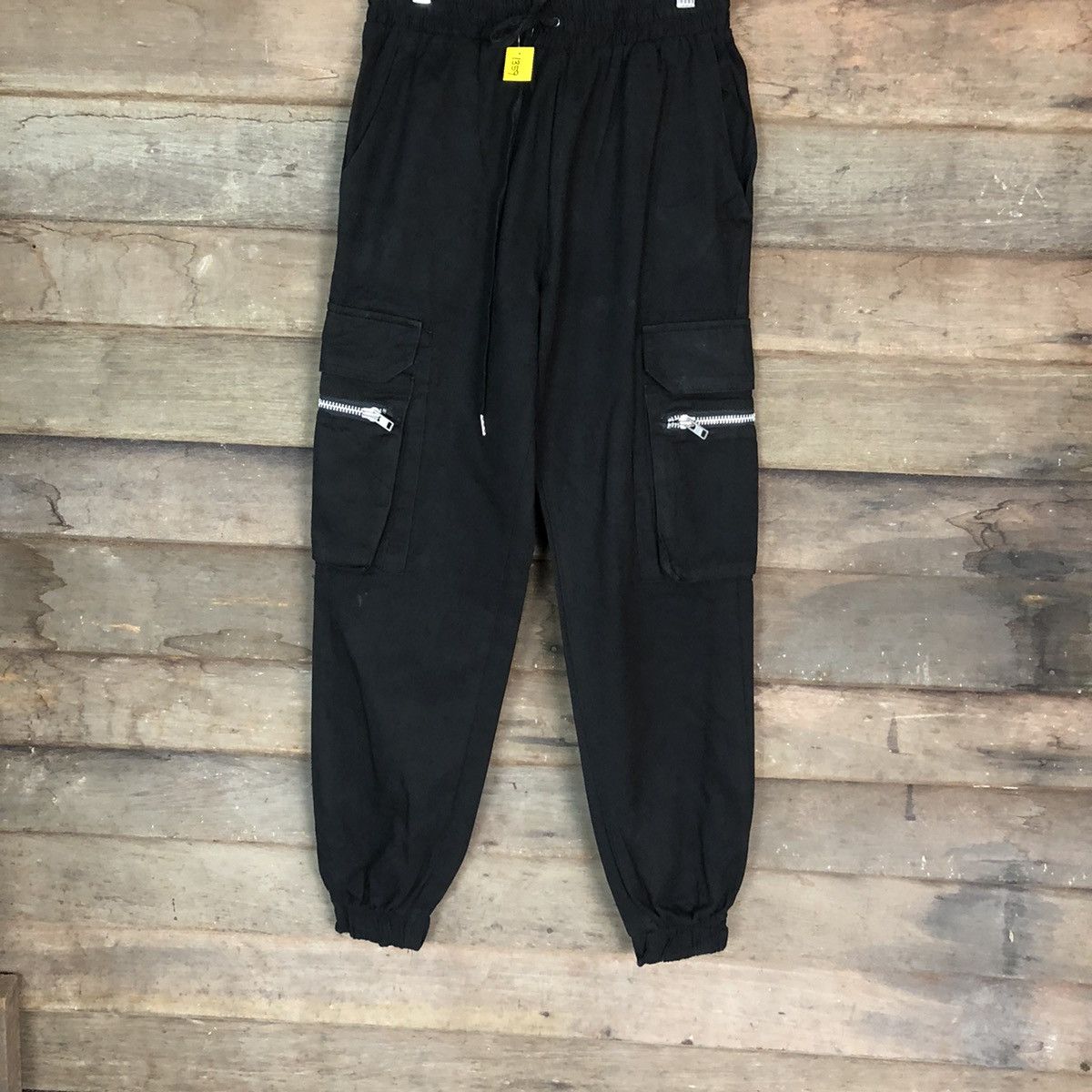 Japanese Brand DLL Takeasy Black Cargo Multipocket Pants #1359 Size US 28 / EU 44 - 3 Thumbnail