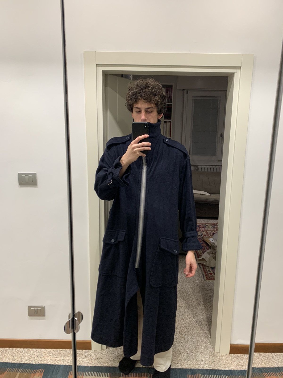 Yohji Yamamoto Yohji Yamamoto Aw02 long coat Size US M / EU 48-50 / 2 - 11 Thumbnail