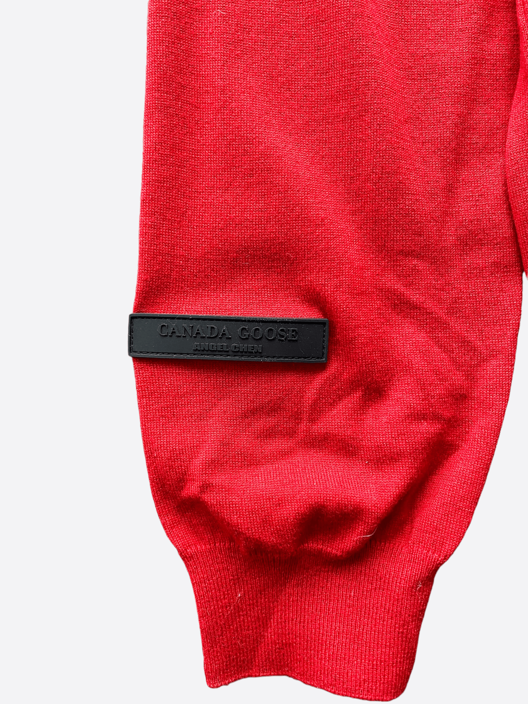 ANGEL CHEN × Canada Goose Canada Goose Angel Chen Red Men's Sweater Size US M / EU 48-50 / 2 - 3 Thumbnail