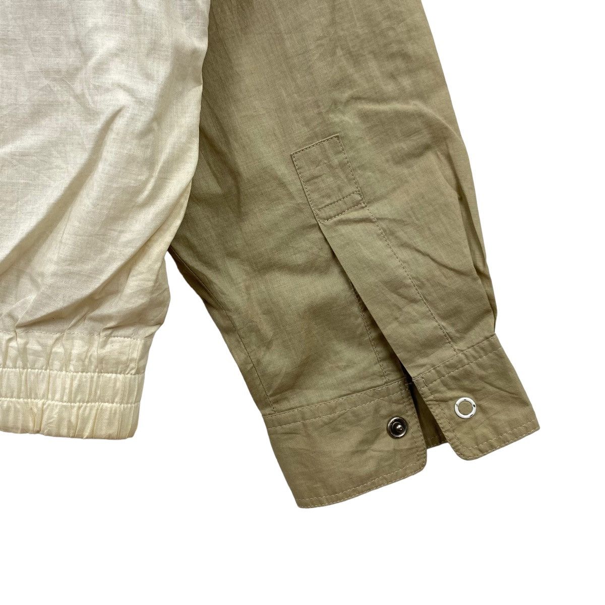 Vintage INTERMEZZO By DURBAN Inc. Linen Crream Brown Bomber Jacket Size US L / EU 52-54 / 3 - 3 Thumbnail