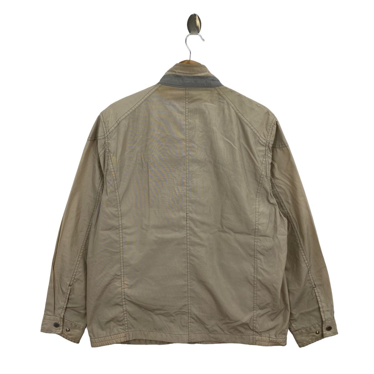 Vintage ALAIN DELON Multi Pocket Full Zipper Brown Bomber Jacket Size US L / EU 52-54 / 3 - 6 Thumbnail