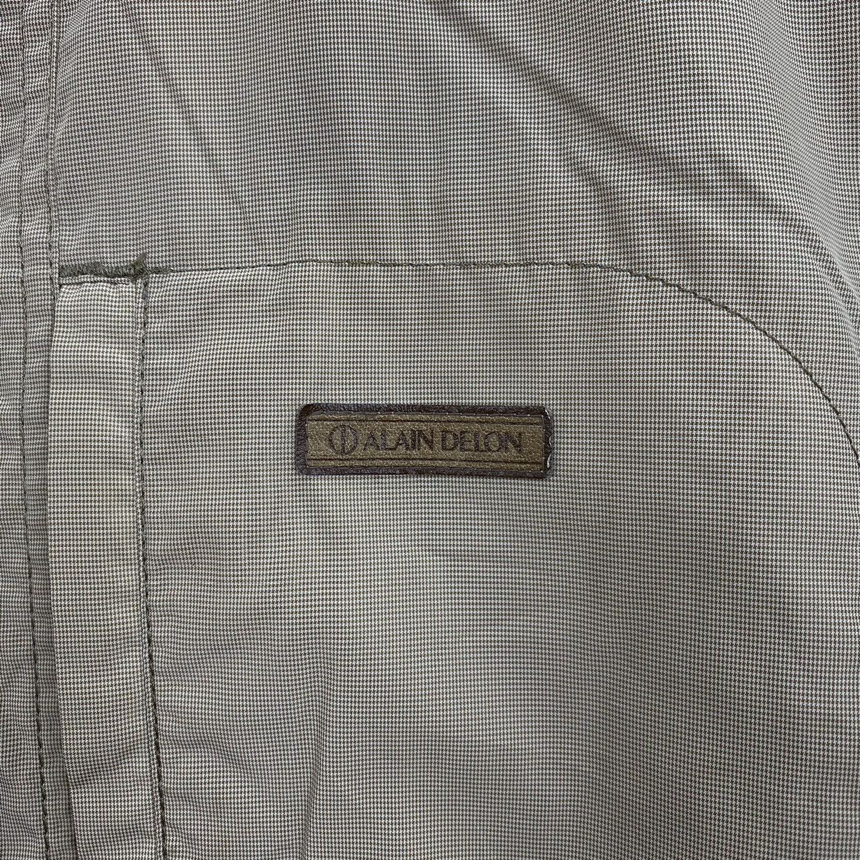 Vintage ALAIN DELON Multi Pocket Full Zipper Brown Bomber Jacket Size US L / EU 52-54 / 3 - 3 Thumbnail