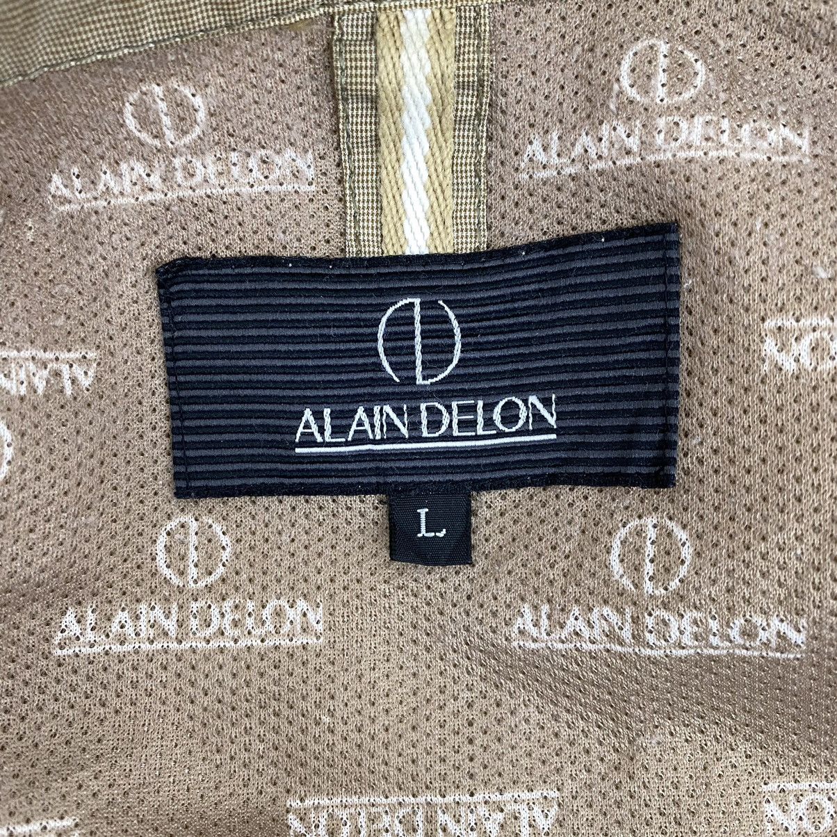 Vintage ALAIN DELON Multi Pocket Full Zipper Brown Bomber Jacket Size US L / EU 52-54 / 3 - 4 Thumbnail