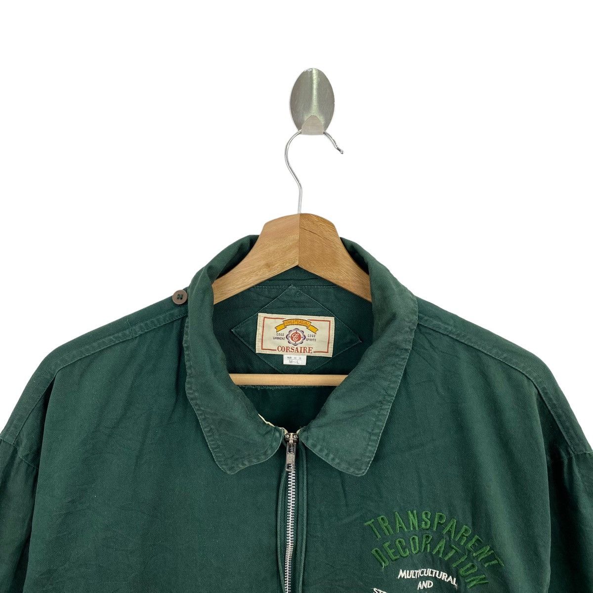 Vintage Vtg CORSAIRE TRANSPARENT DECORATION Embroid Design Jacket Size US M / EU 48-50 / 2 - 4 Thumbnail