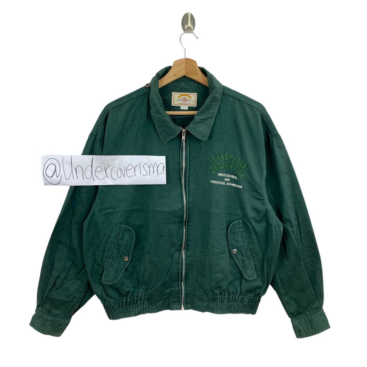 Vintage Vtg CORSAIRE TRANSPARENT DECORATION Embroid Design Jacket Size US M / EU 48-50 / 2 - 3 Thumbnail