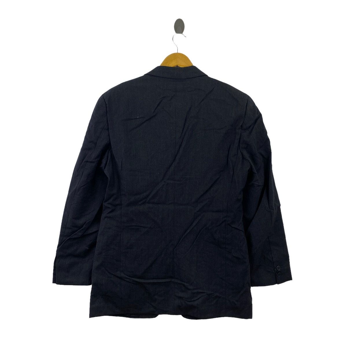 Vintage ARMANI COLLECTION Italy Black Plain Blazer Coat Jacket Size US L / EU 52-54 / 3 - 6 Thumbnail