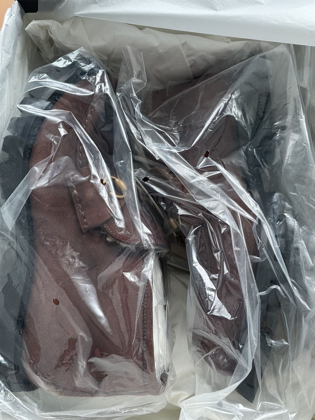 Brand New Super Rare Shearling Suede Leather Horsebit Boots